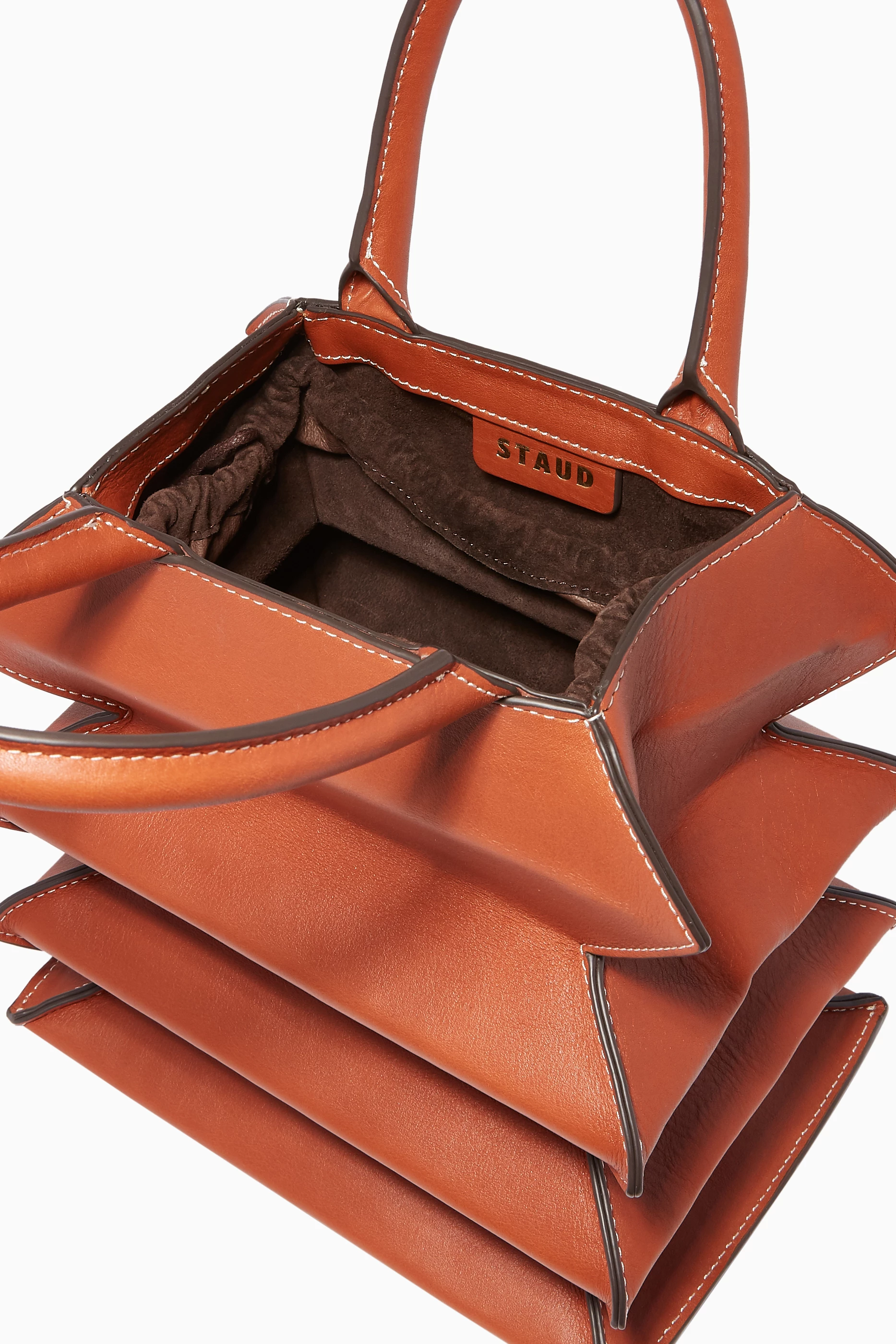 Buy Staud Brown Hutton Top Handle Bag for Women in Saudi Ounass