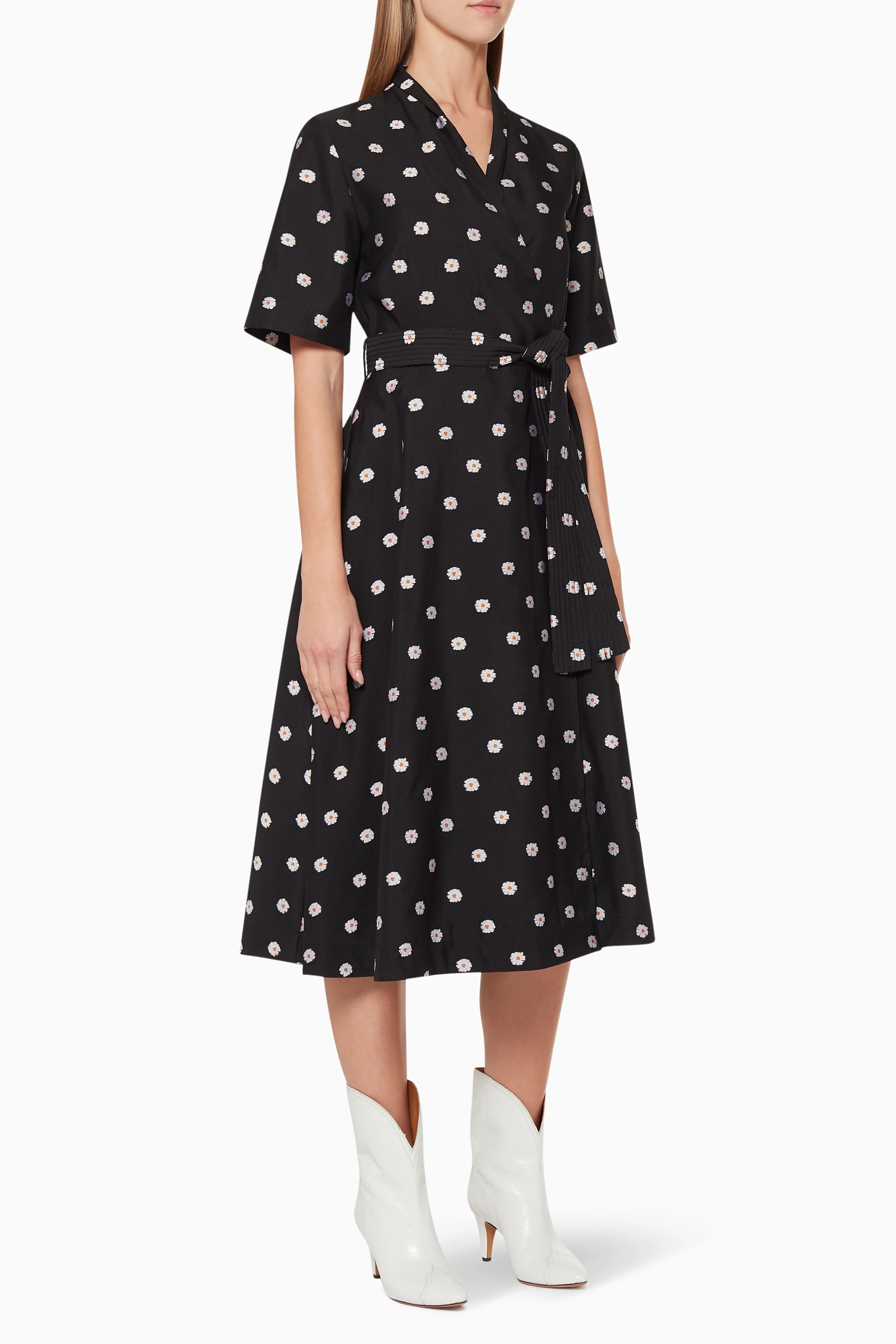 Buy Stine Goya Black Daisy Print Kylie Dress for Women in Saudi