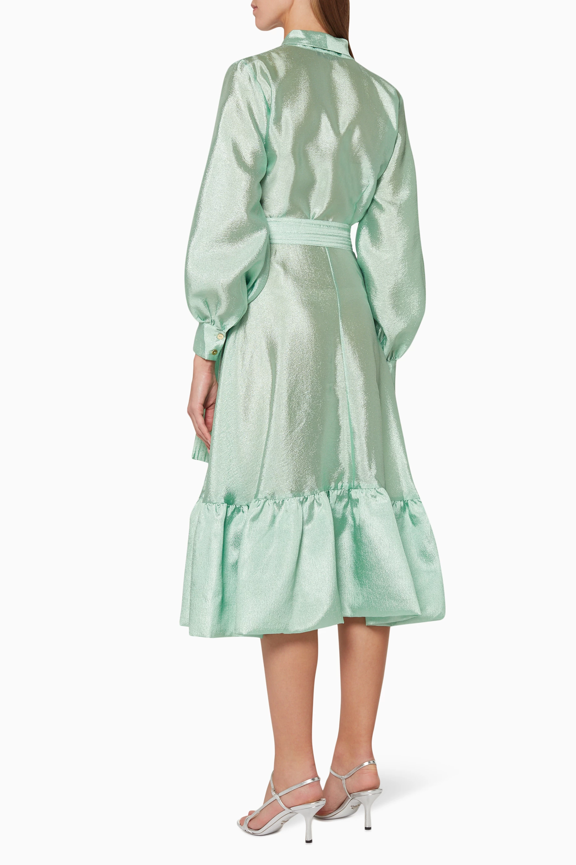 Buy Stine Goya Green Niki Wrap Dress for Women in Saudi Ounass