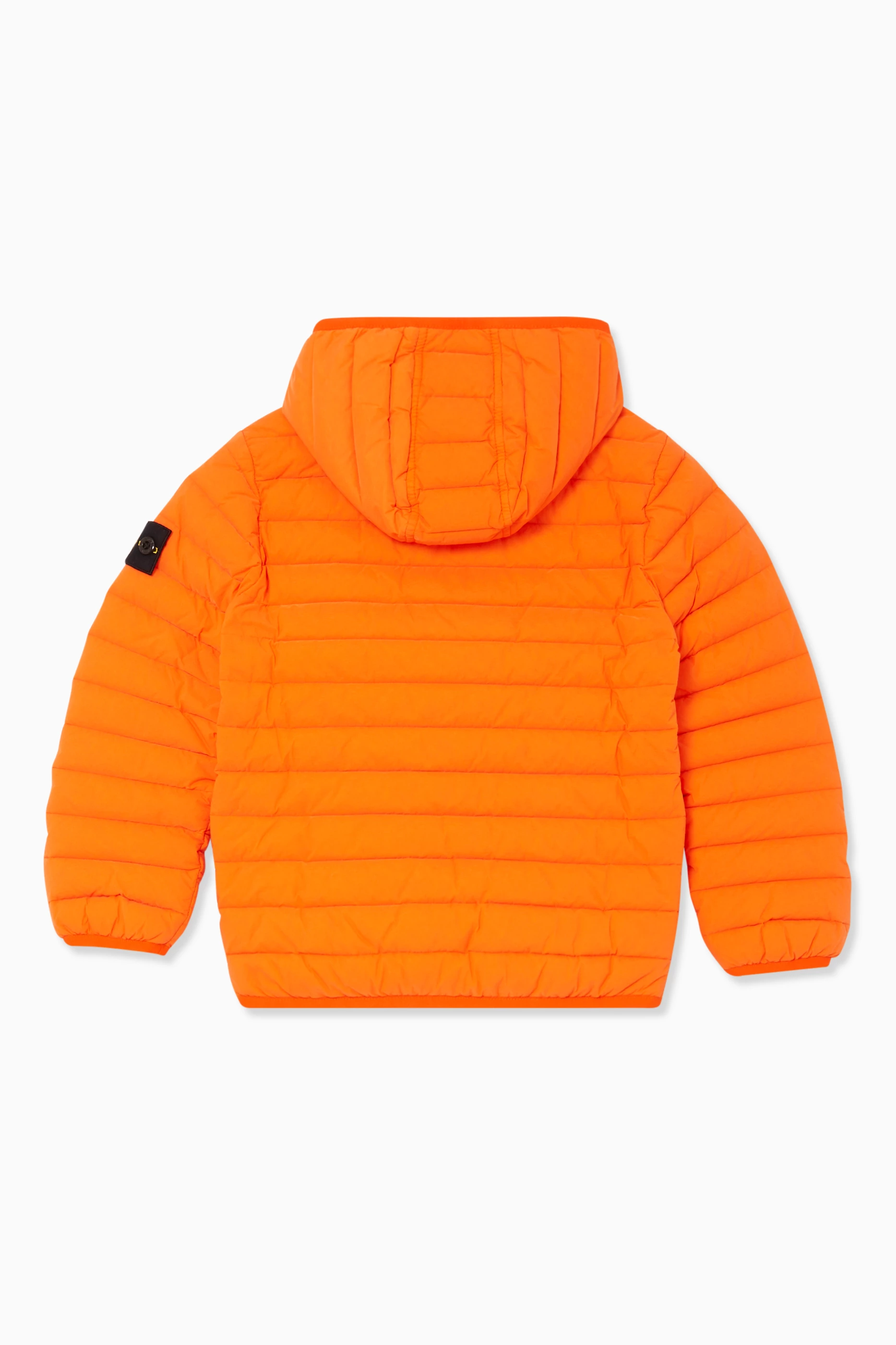 Buy Stone Island Orange Down Puffer Jacket for Boys in Saudi Ounass