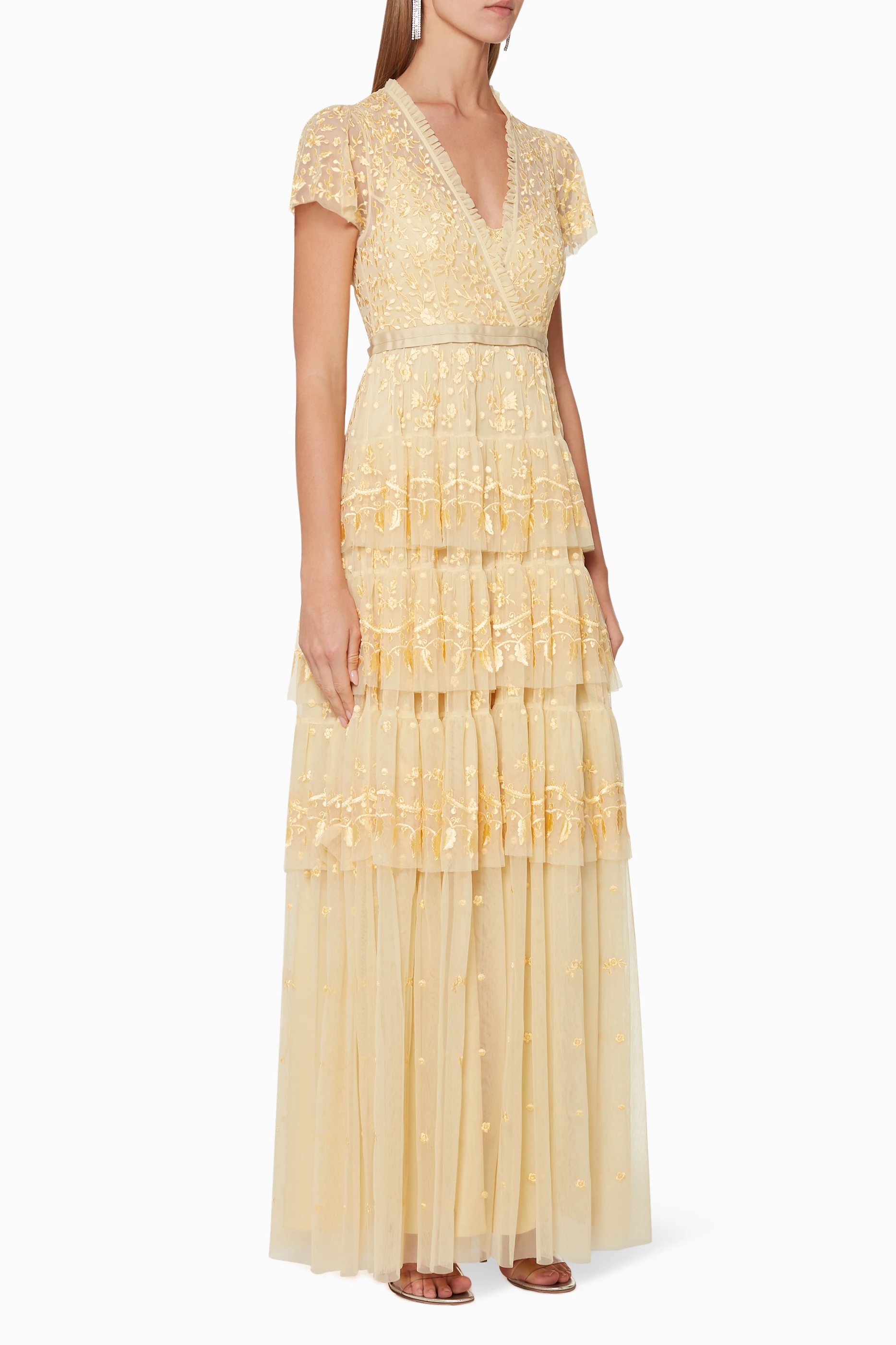 Needle and sale thread yellow dress