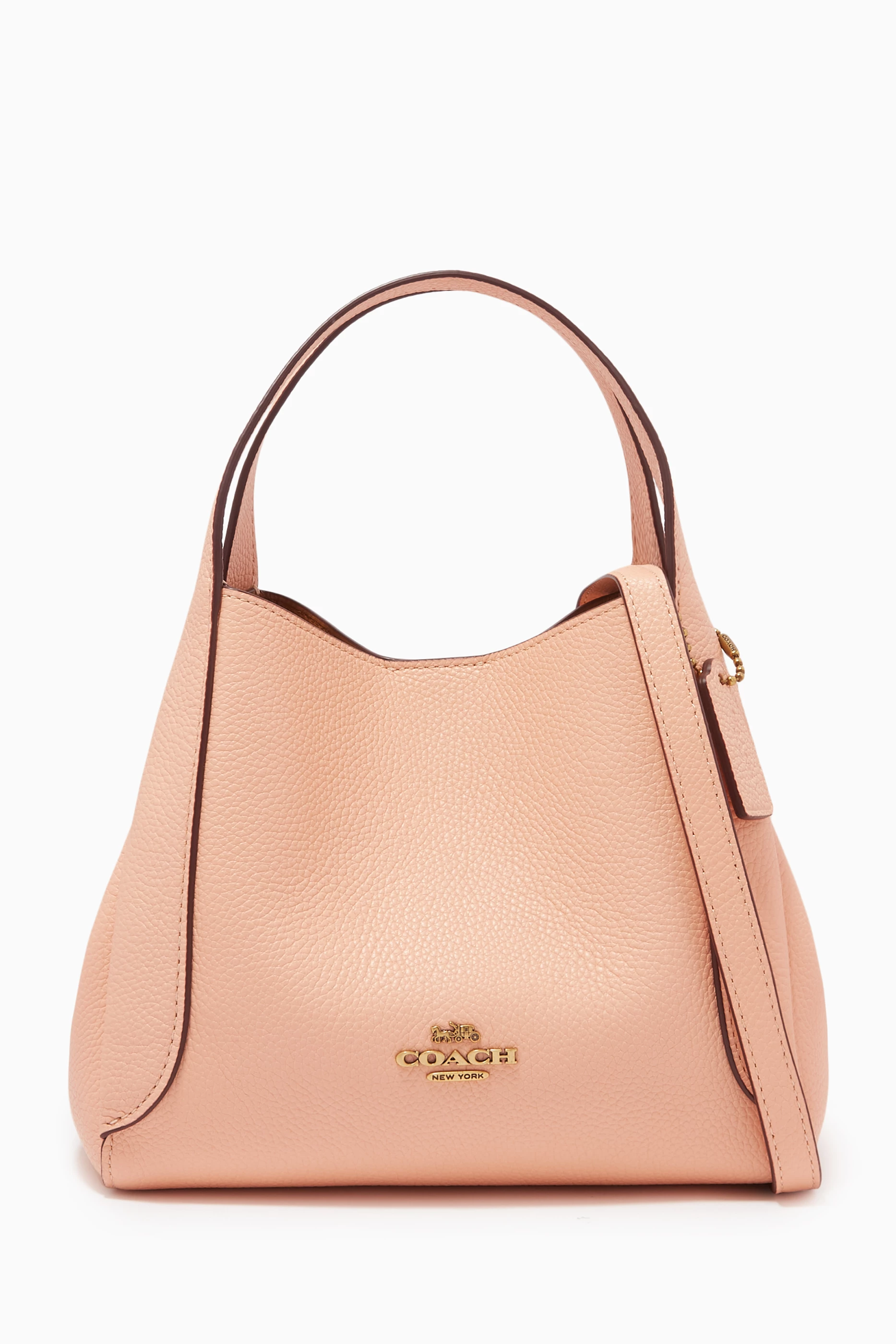 Buy Coach Pink Hadley Hobo 21 Bag in Pebble Leather for WOMEN in Saudi |  Ounass