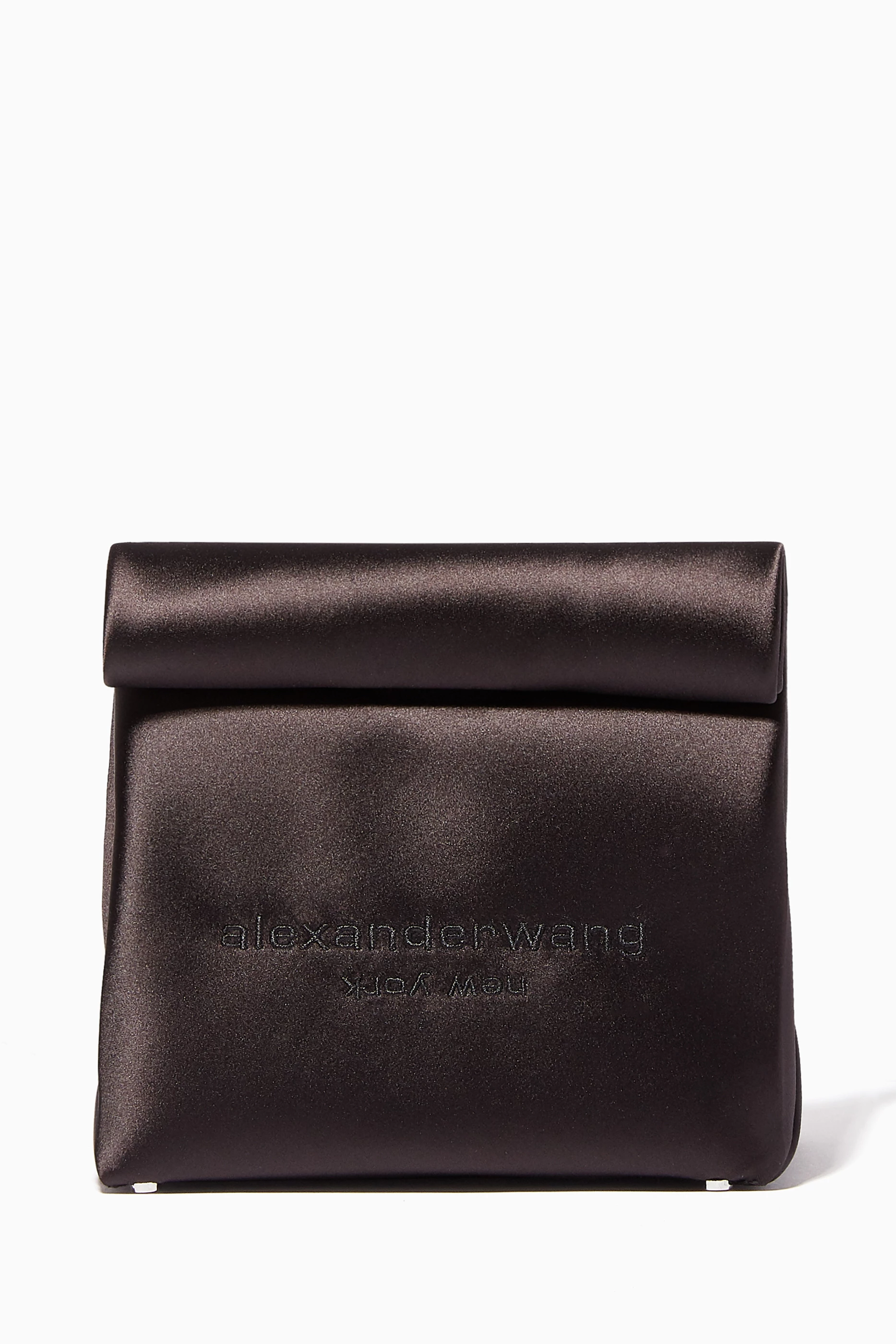 Alexander wang lunch sales bag satin clutch