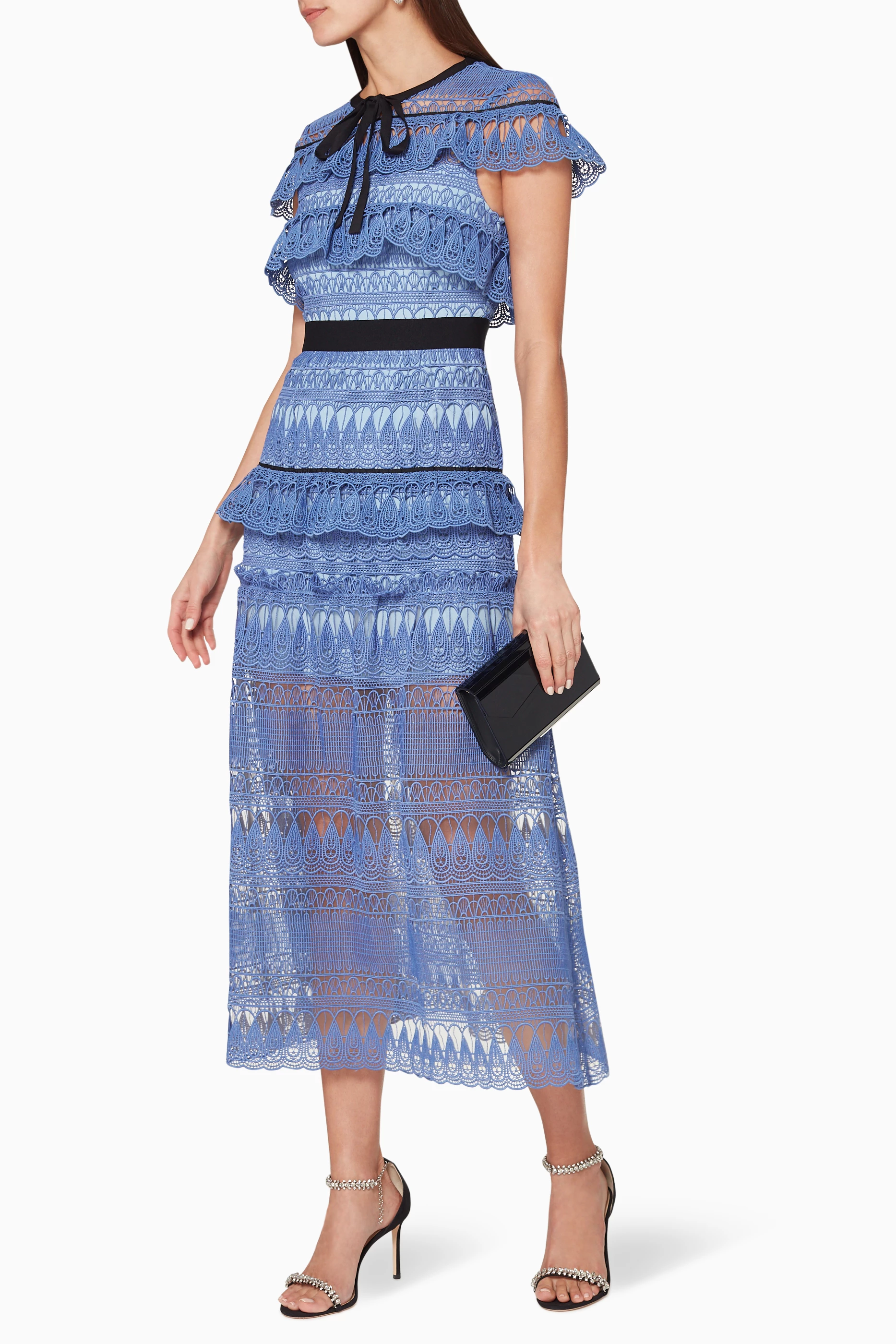 Self portrait teardrop guipure dress new arrivals