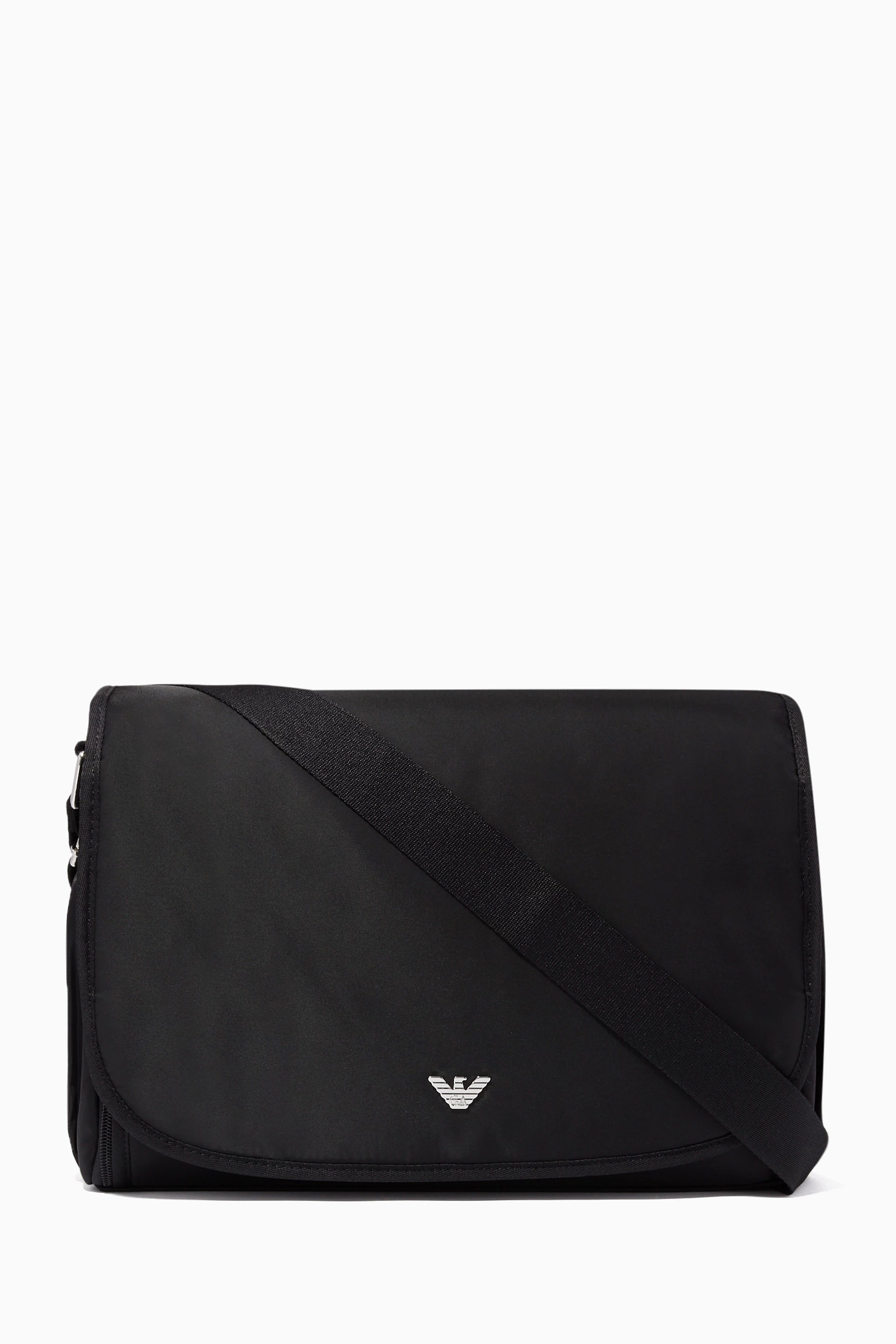 Black armani hot sale changing bag
