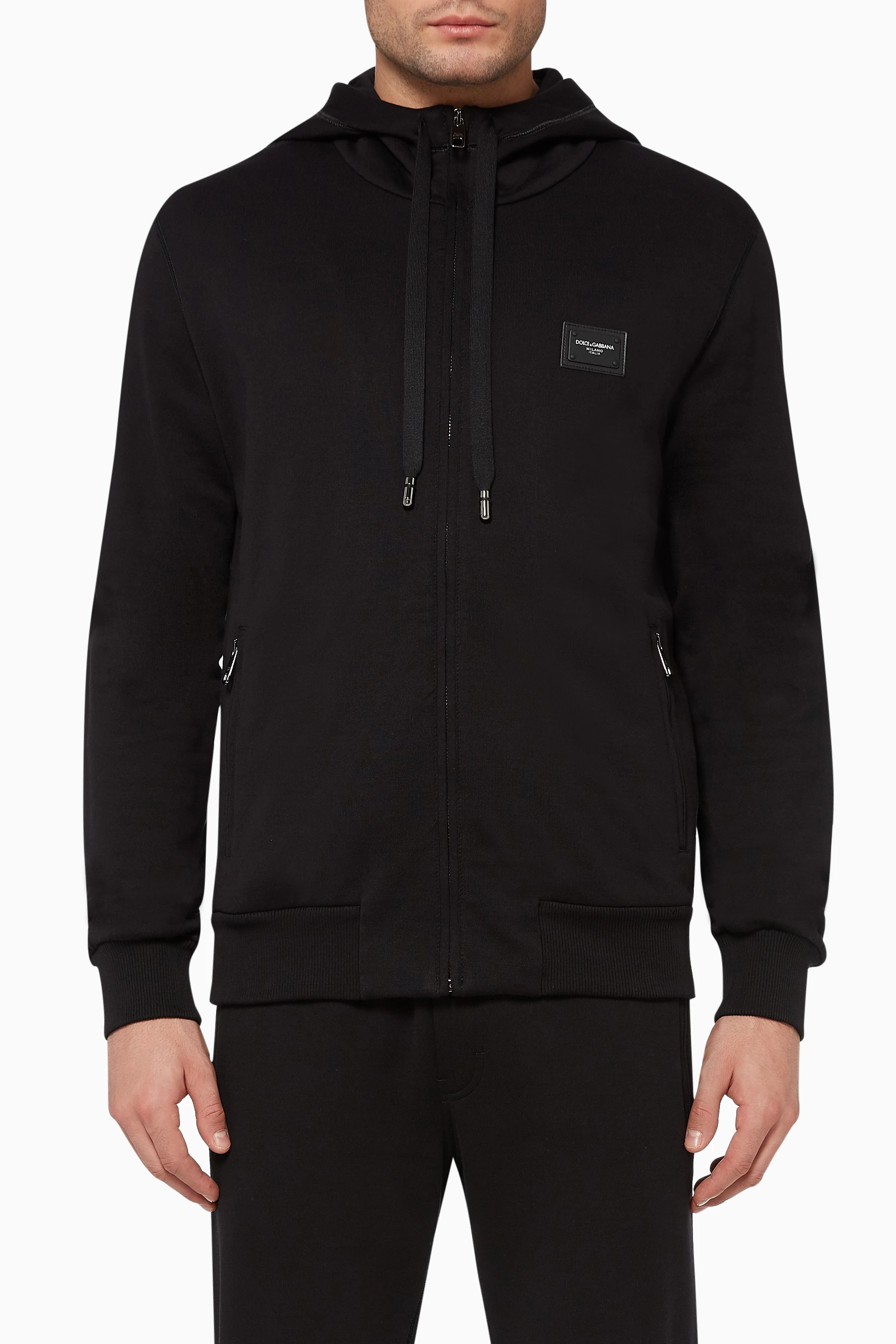 Dolce and gabbana zip up deals hoodie
