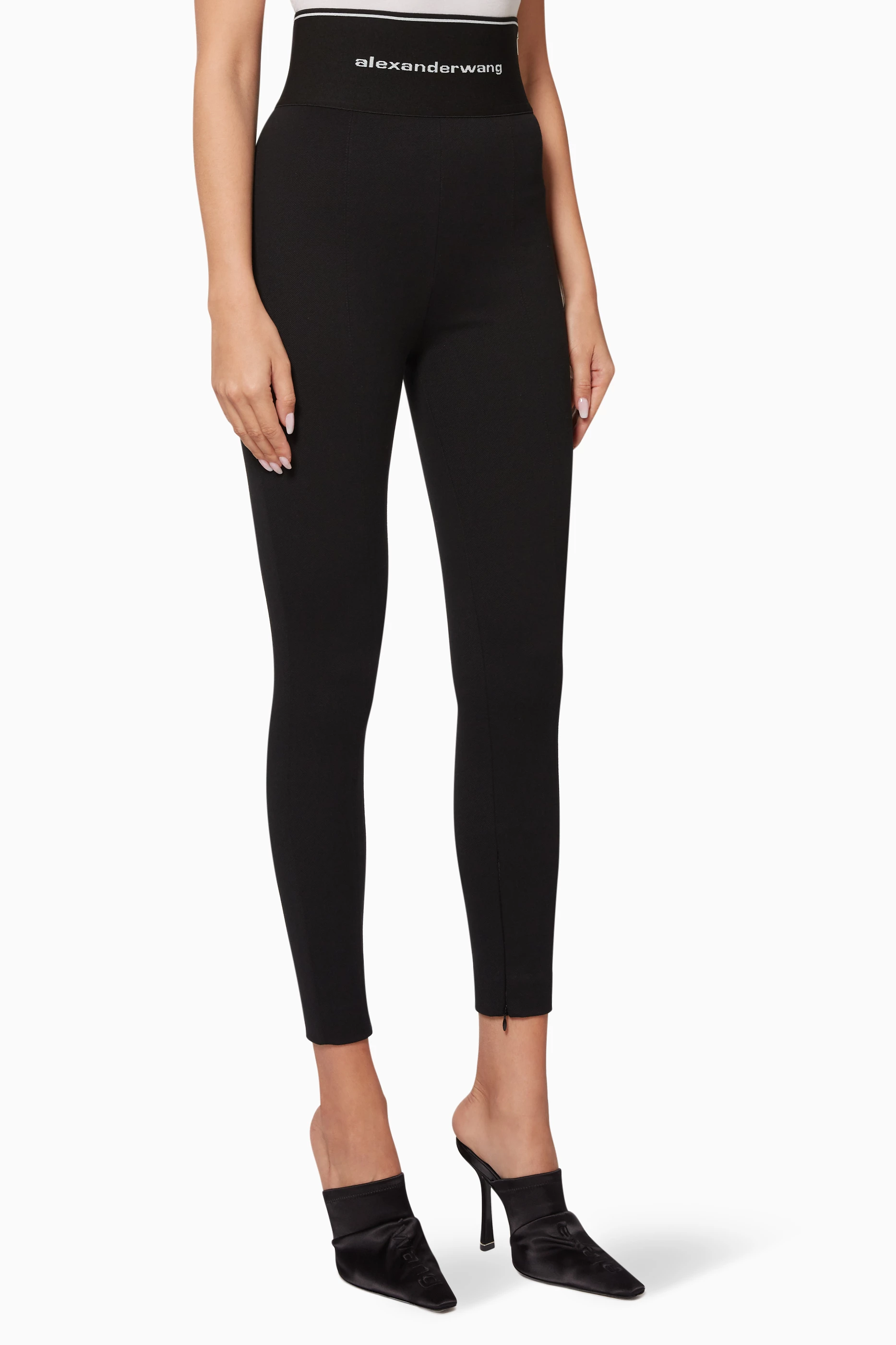 Alexander wang logo tights sales