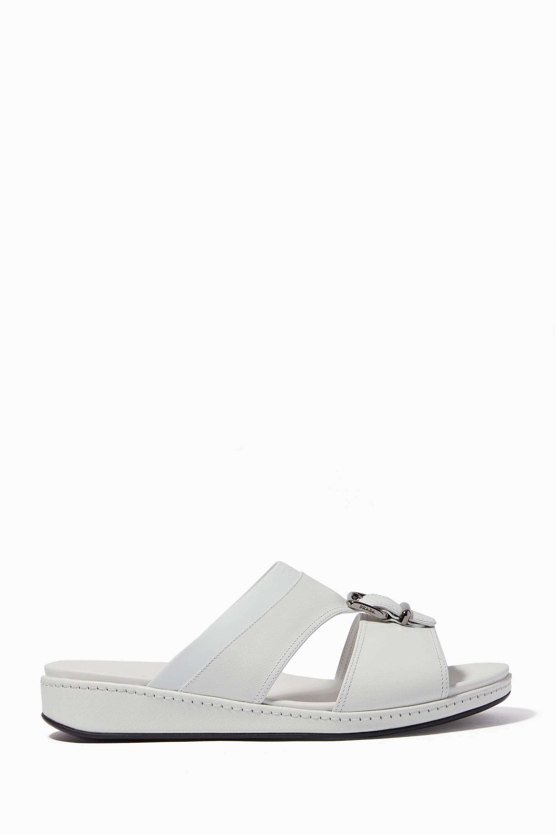 Prada hotsell leather slides