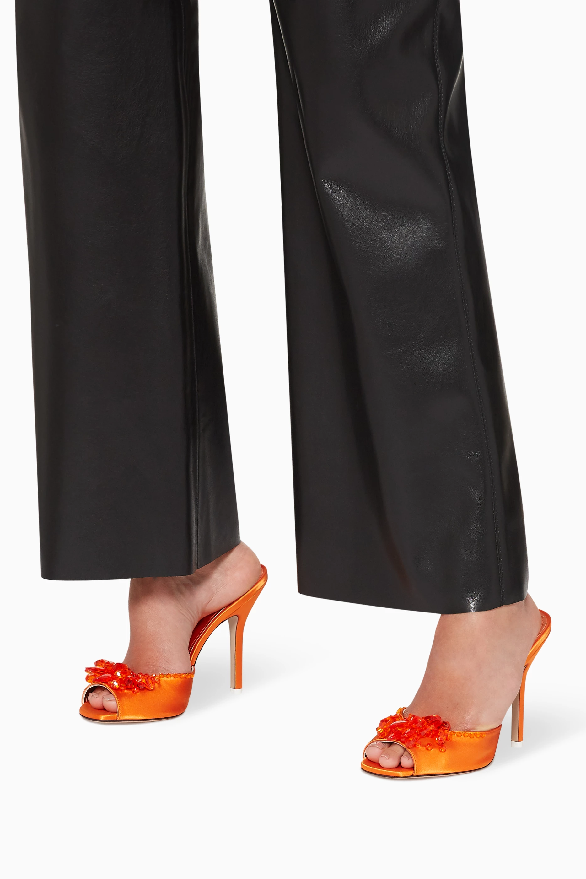 Attico on sale orange mules