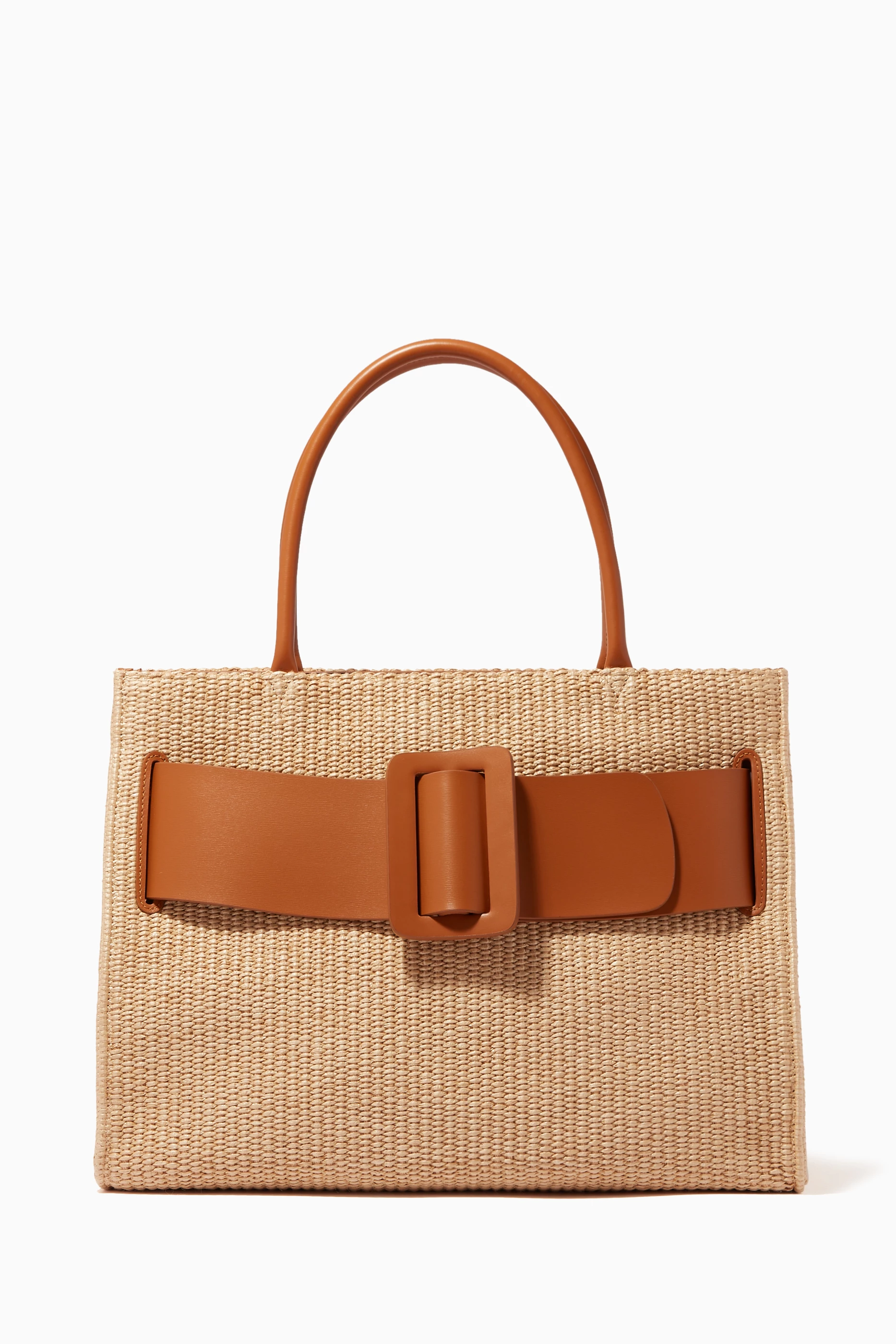 Buy BOYY Brown Bobby 38 Natural Raffia Tote Bag for Women in Saudi