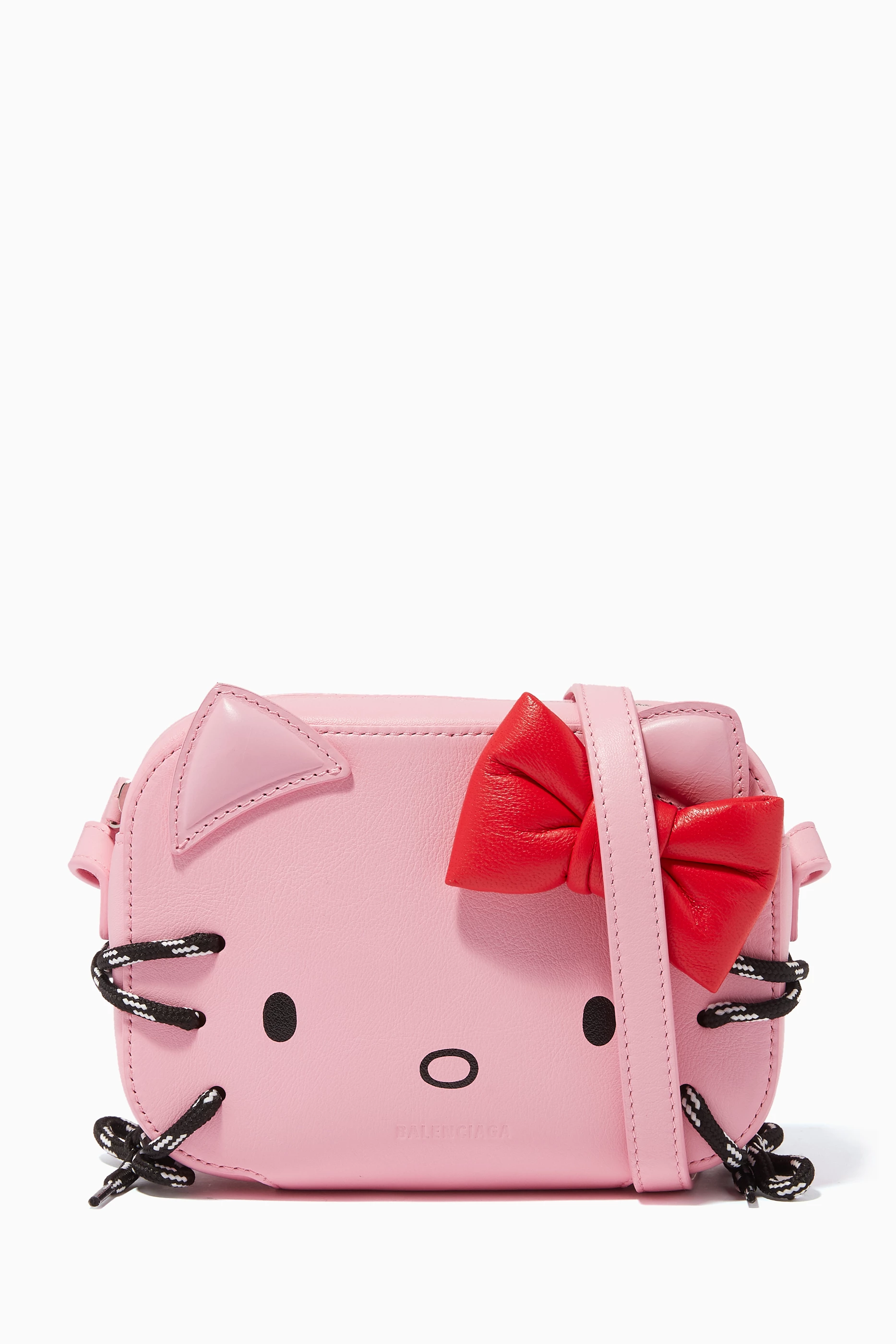 Buy Balenciaga Pink Hello Kitty XS Leather Camera Bag for Women in