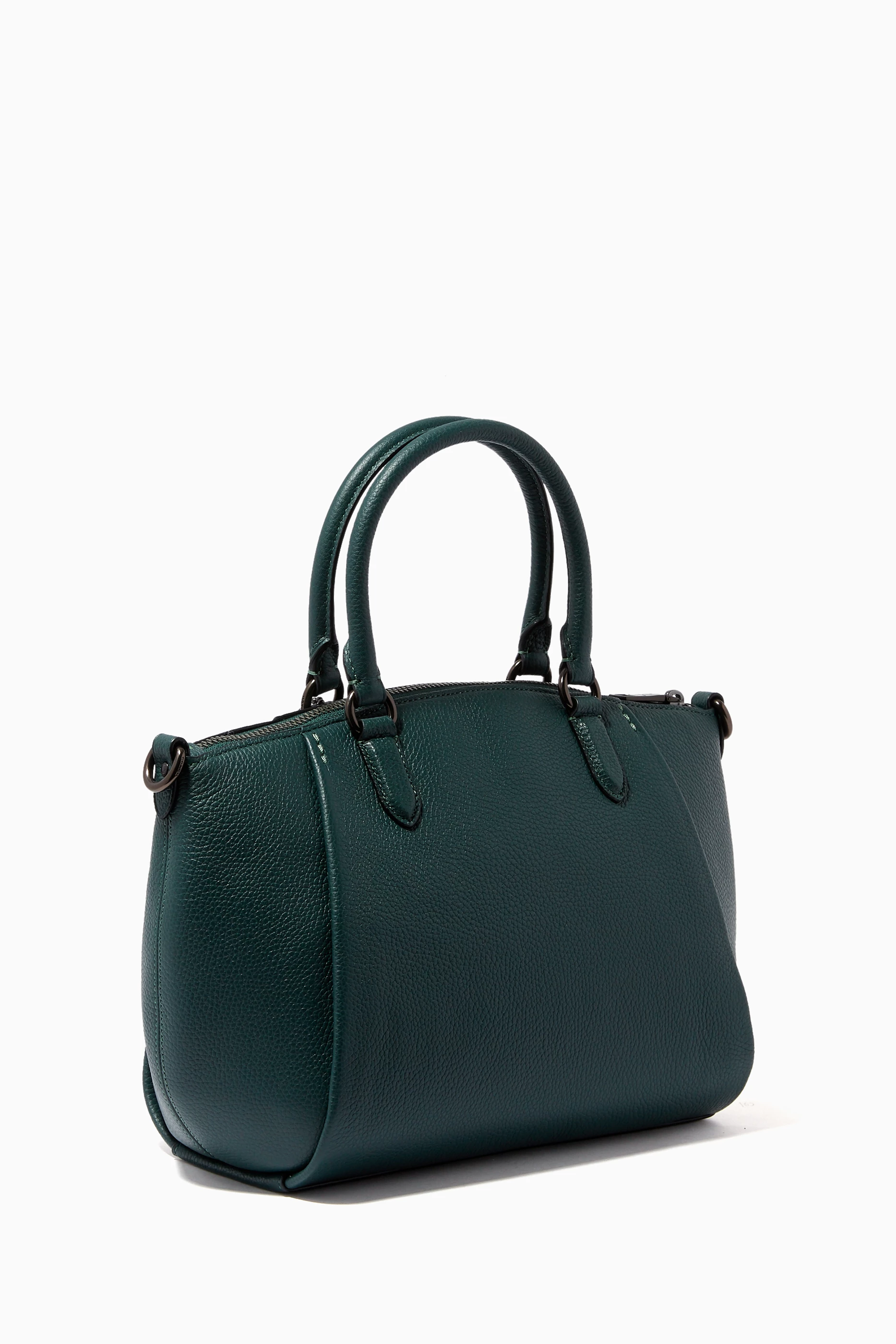 Coach polished pebble 2025 leather elise small satchel
