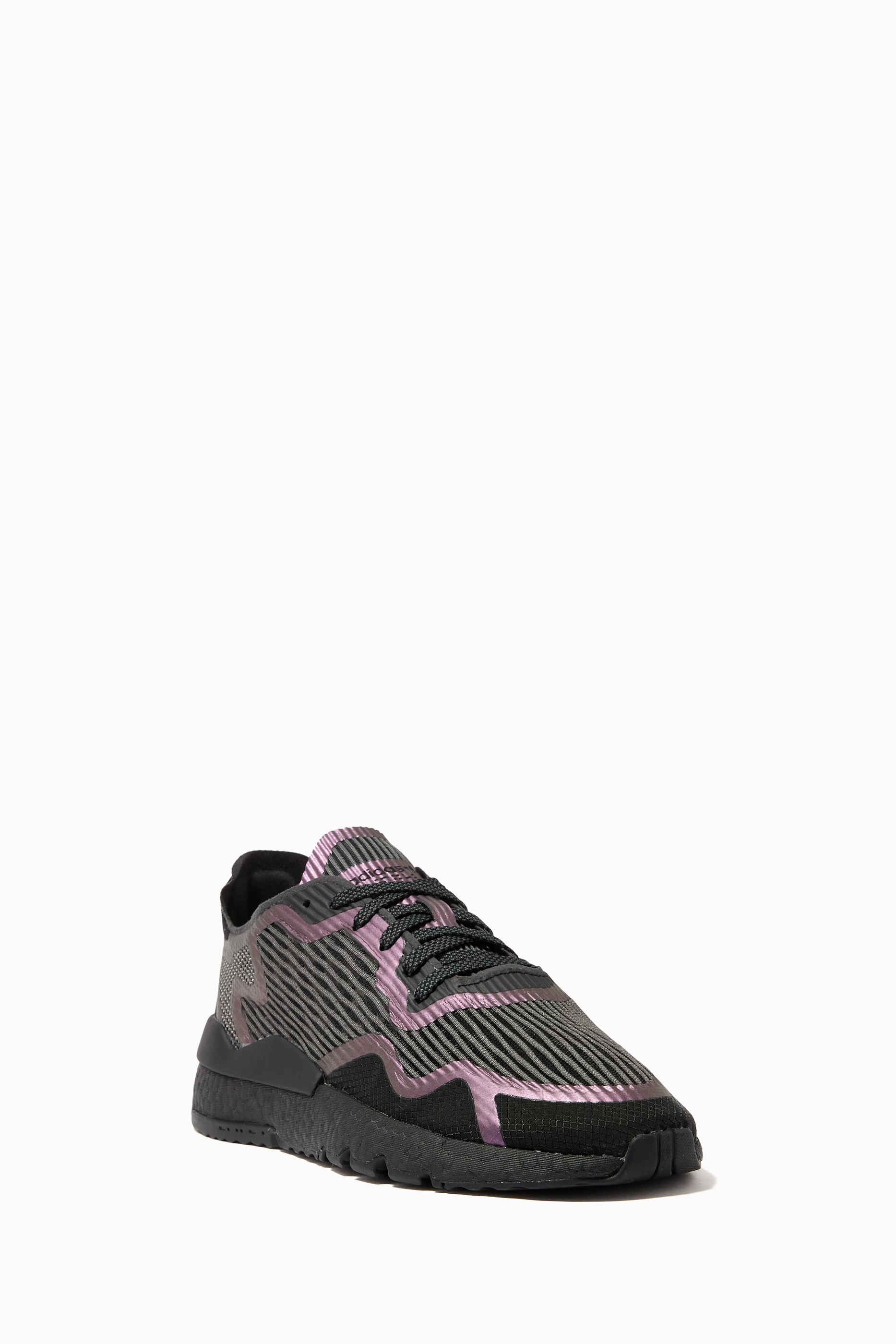 Buy adidas Black Nite Jogger Fluid Sneakers in Mesh for Men in