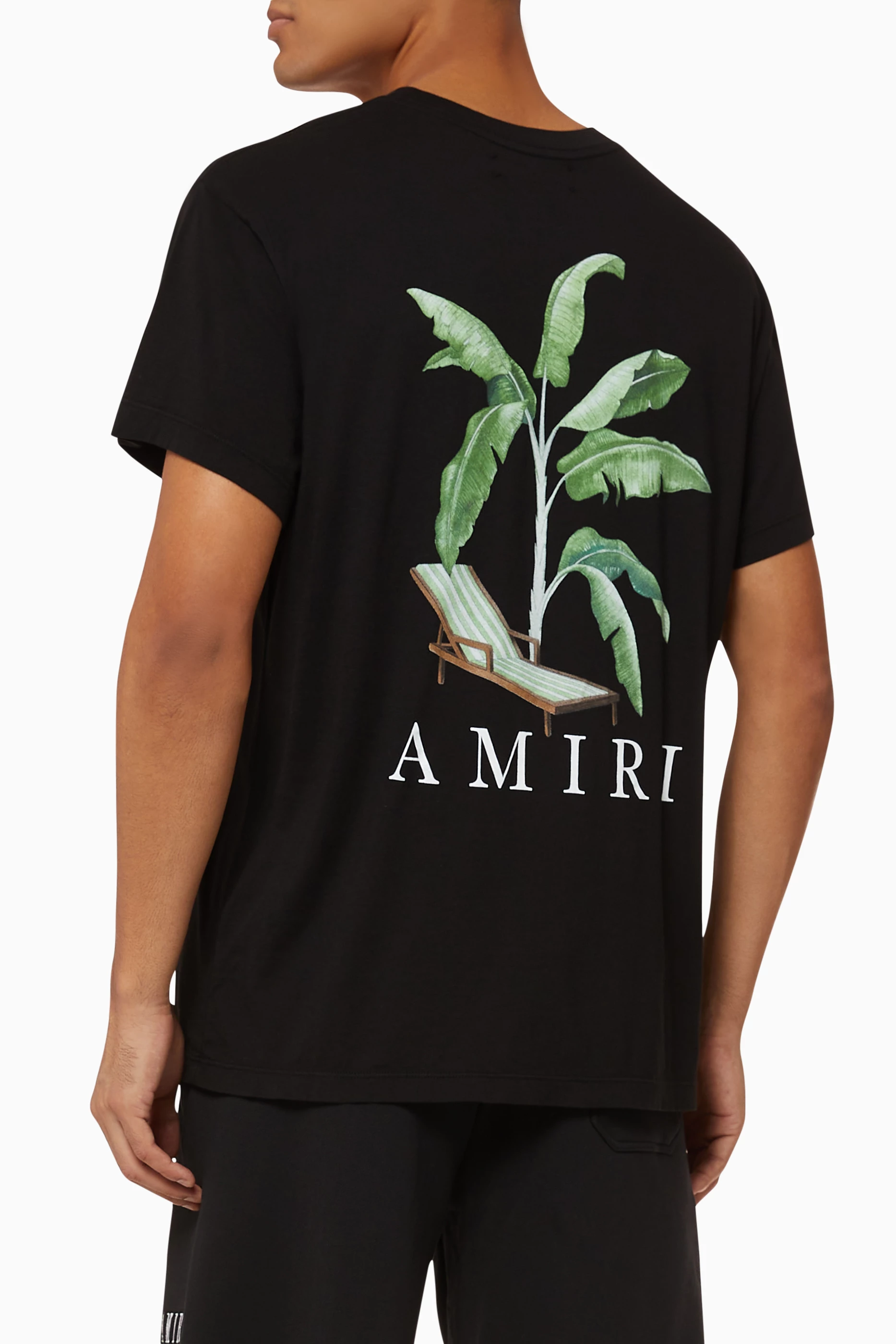 Buy Amiri Black Banana Tree Cotton T-Shirt for MEN in Saudi | Ounass
