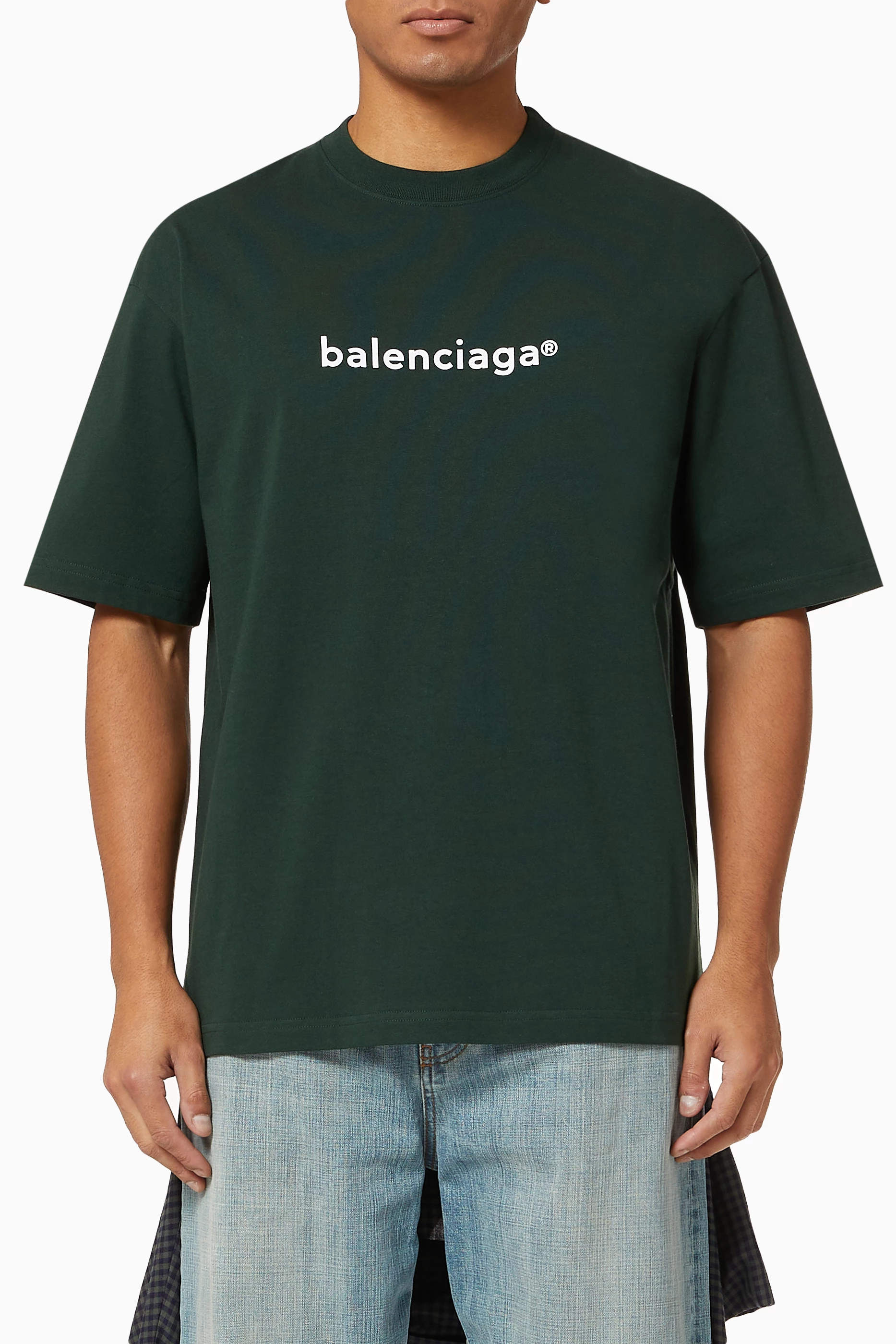Balenciaga green shirt top