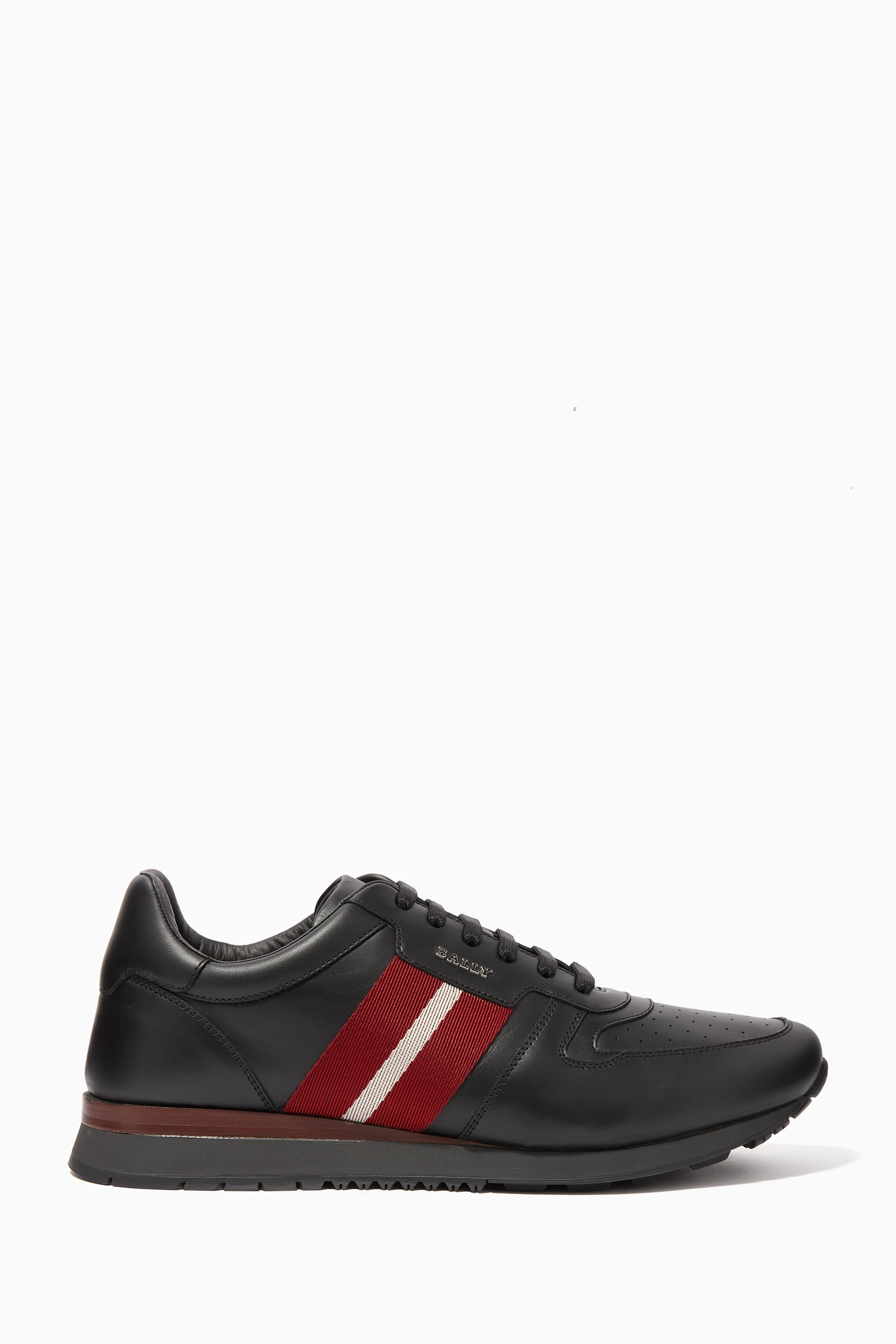Buy Bally Black Astel Leather Sneakers for Men in Saudi Ounass