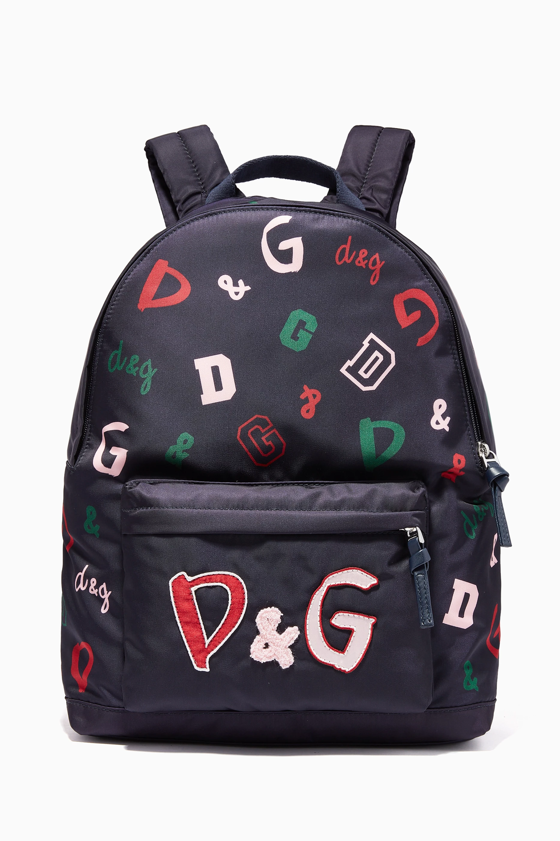 Buy Dolce Gabbana Blue D G Backpack in Nylon for Girls in Saudi