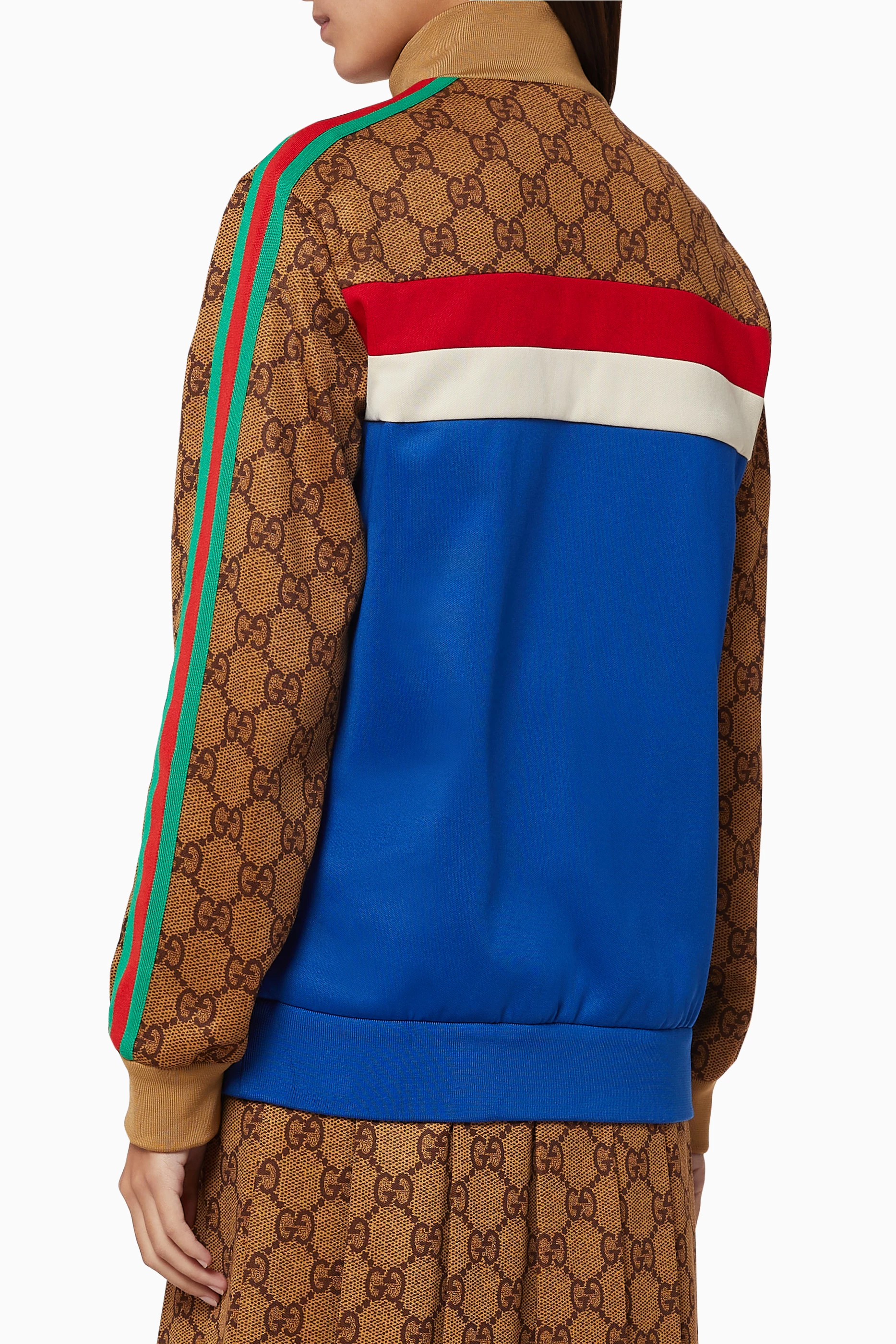 Buy Gucci Blue GG Technical Jersey Jacket for Women in Saudi Ounass