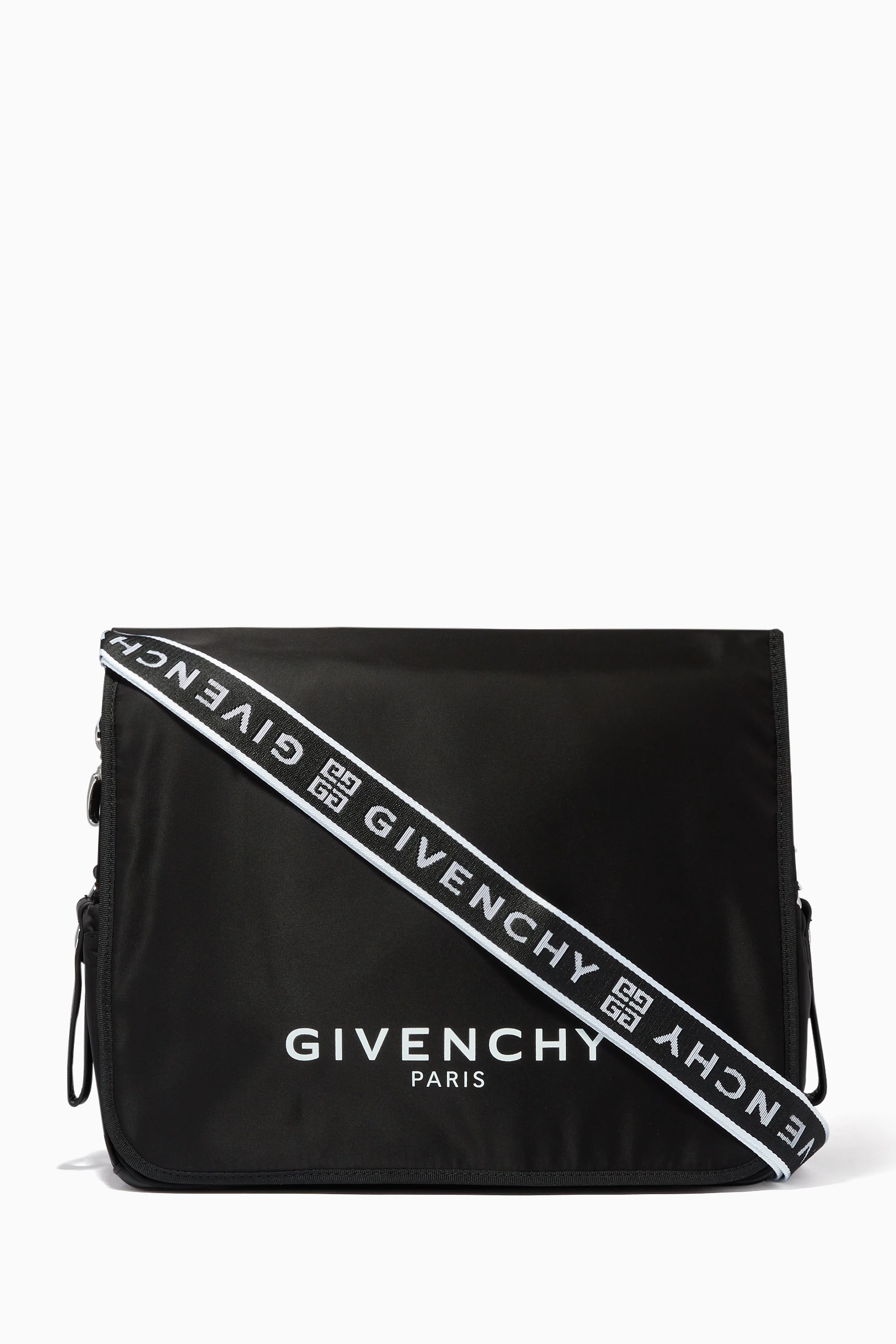 Buy Givenchy Black Logo Print Diaper Bag for Baby Girls in Saudi