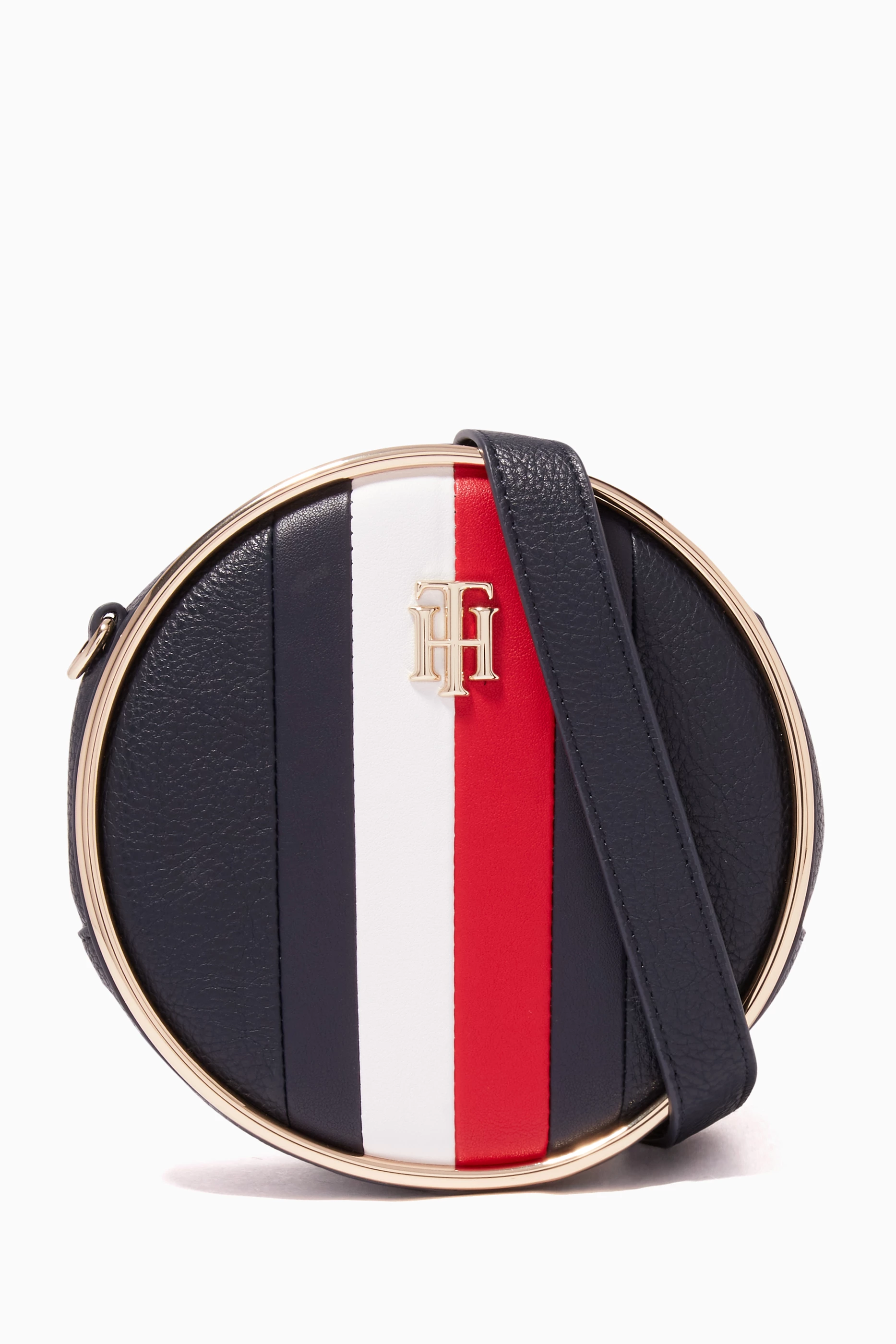 Buy Tommy Hilfiger Blue Statement Circle Crossover Bag for Women