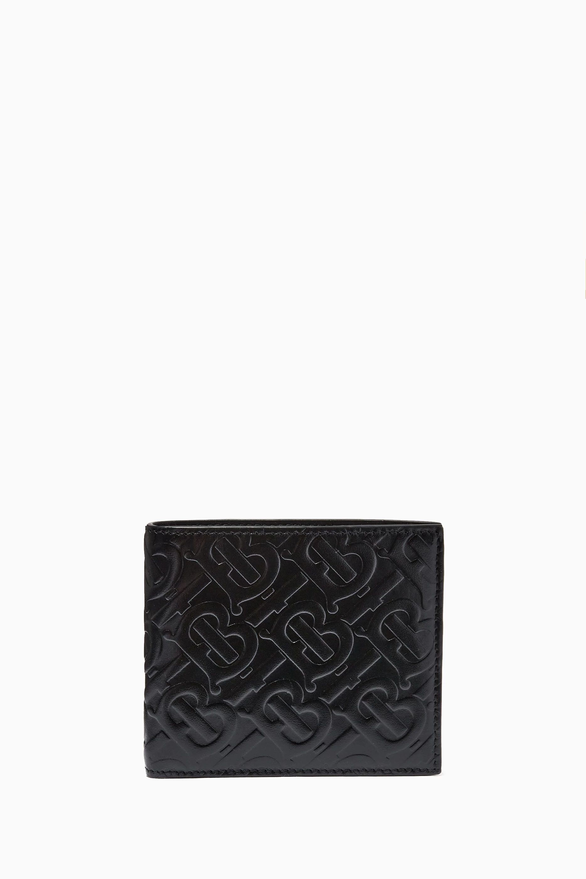 Burberry monogram 2025 leather card case