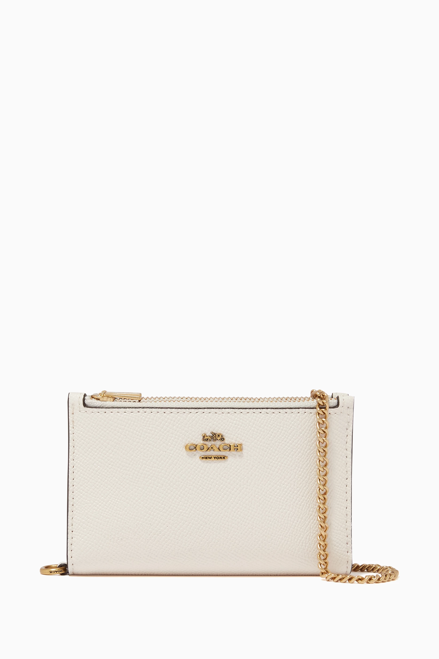 Coach zip chain card case deals