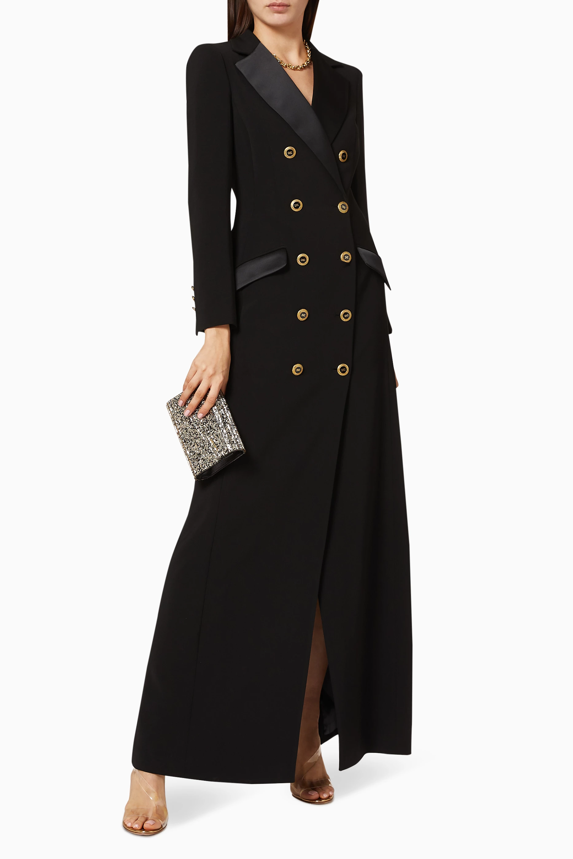 Blazer online long dress