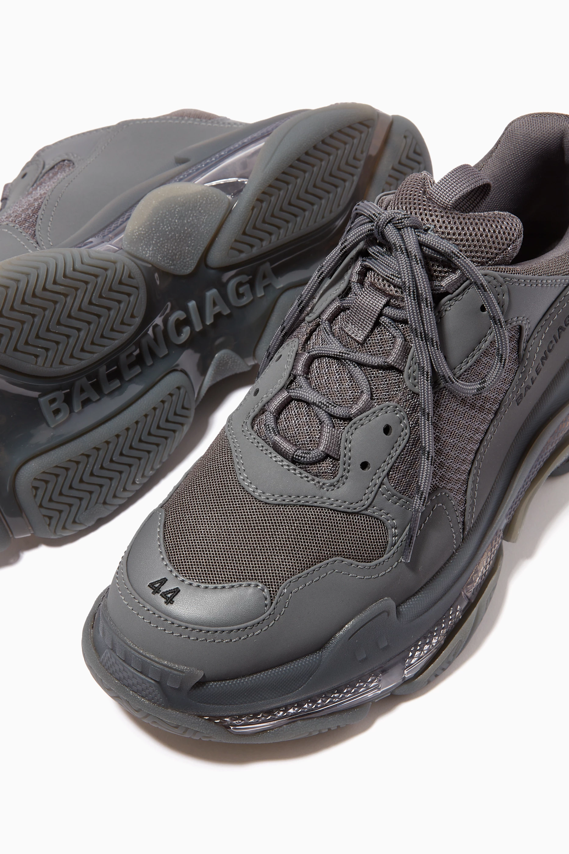Triple s clear sole grey discount