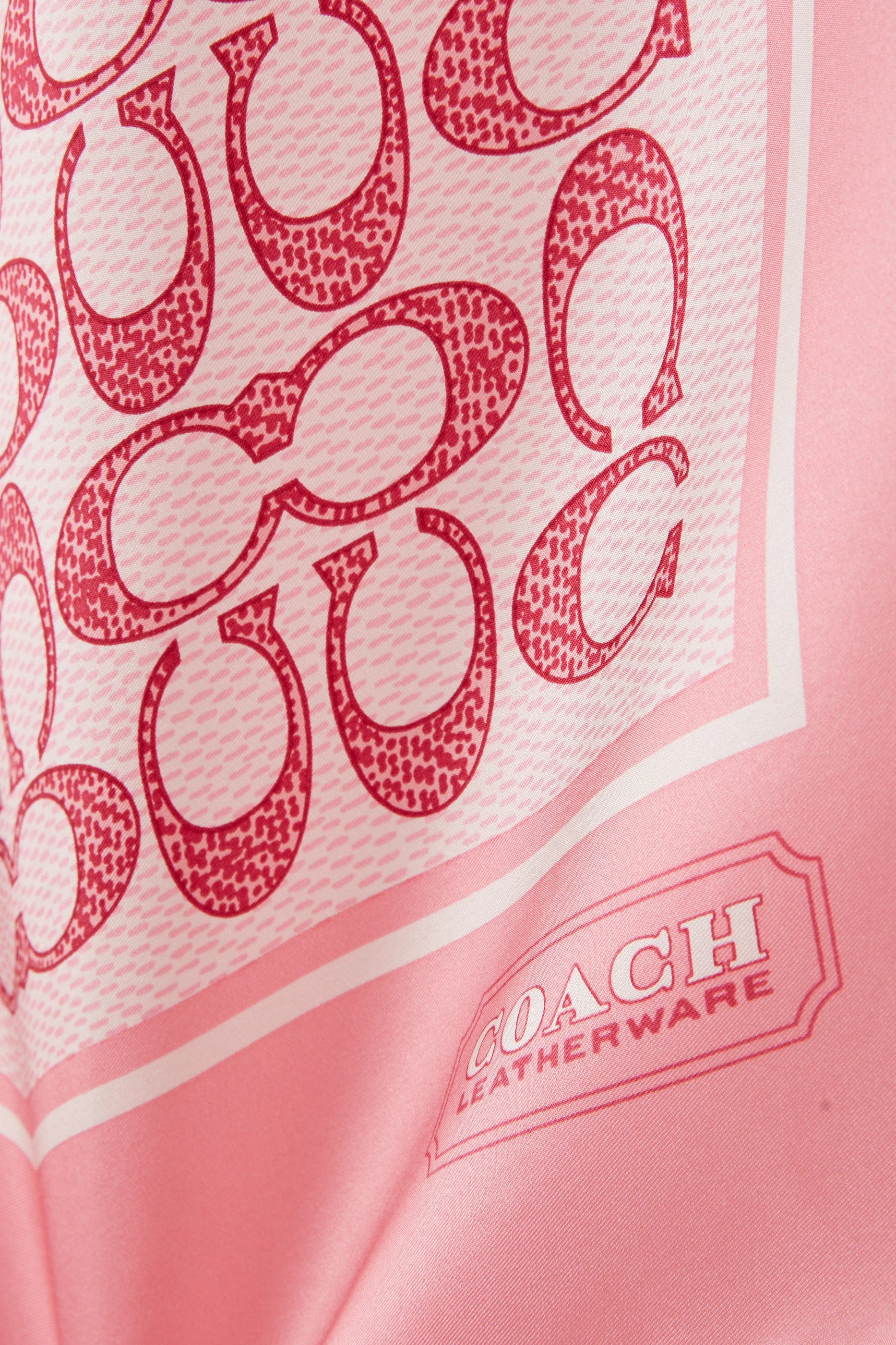 Coach pink on sale scarf