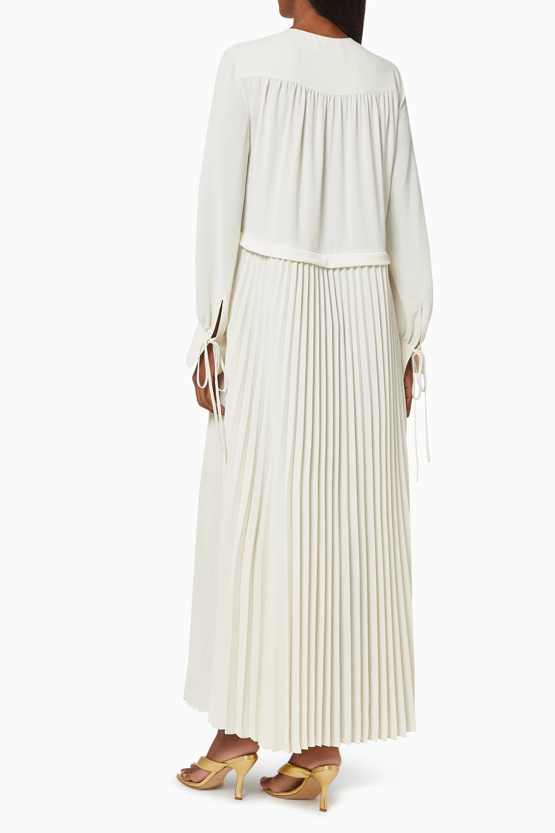 Selected femme hotsell pleated maxi dress