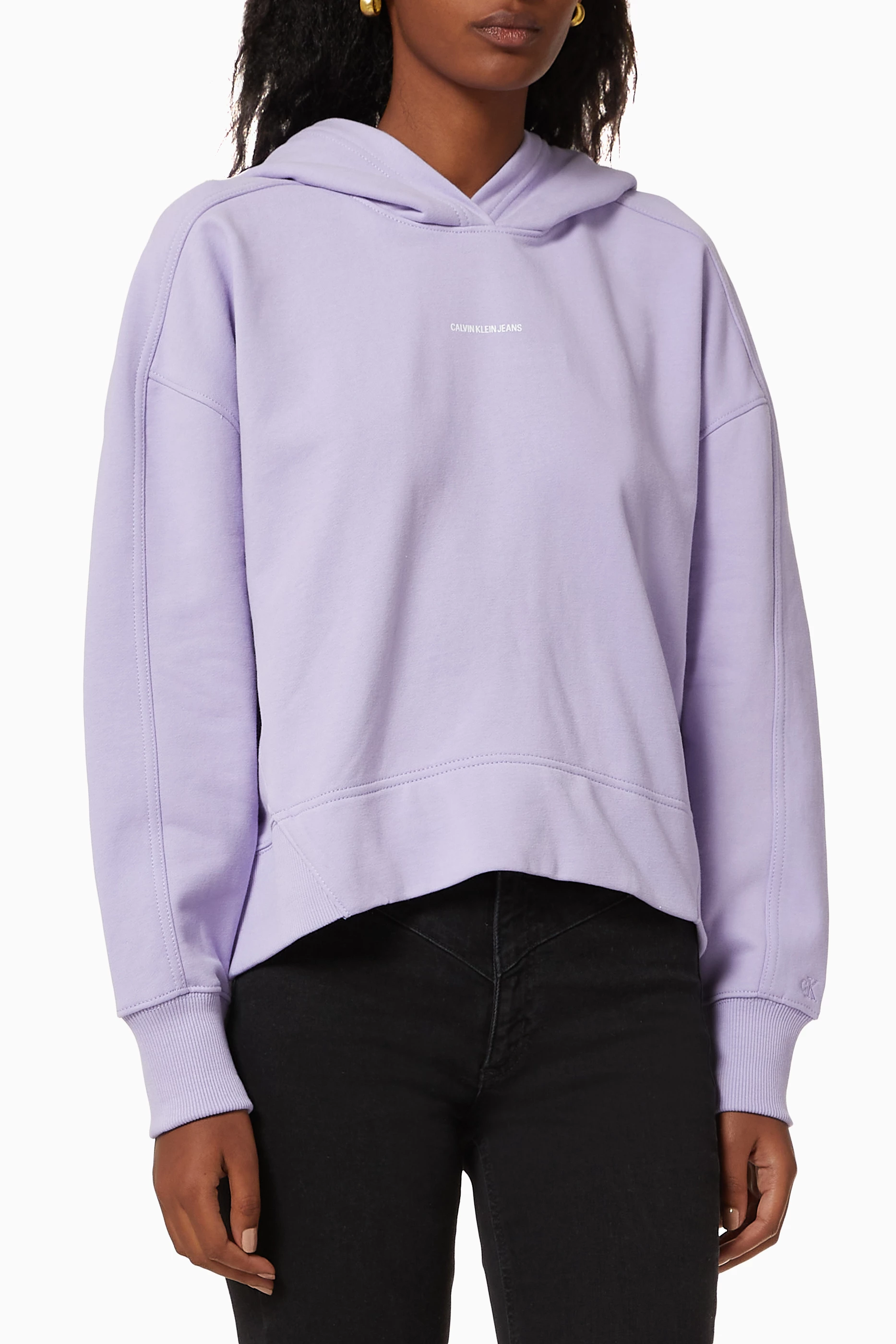 Calvin klein clearance purple hoodie
