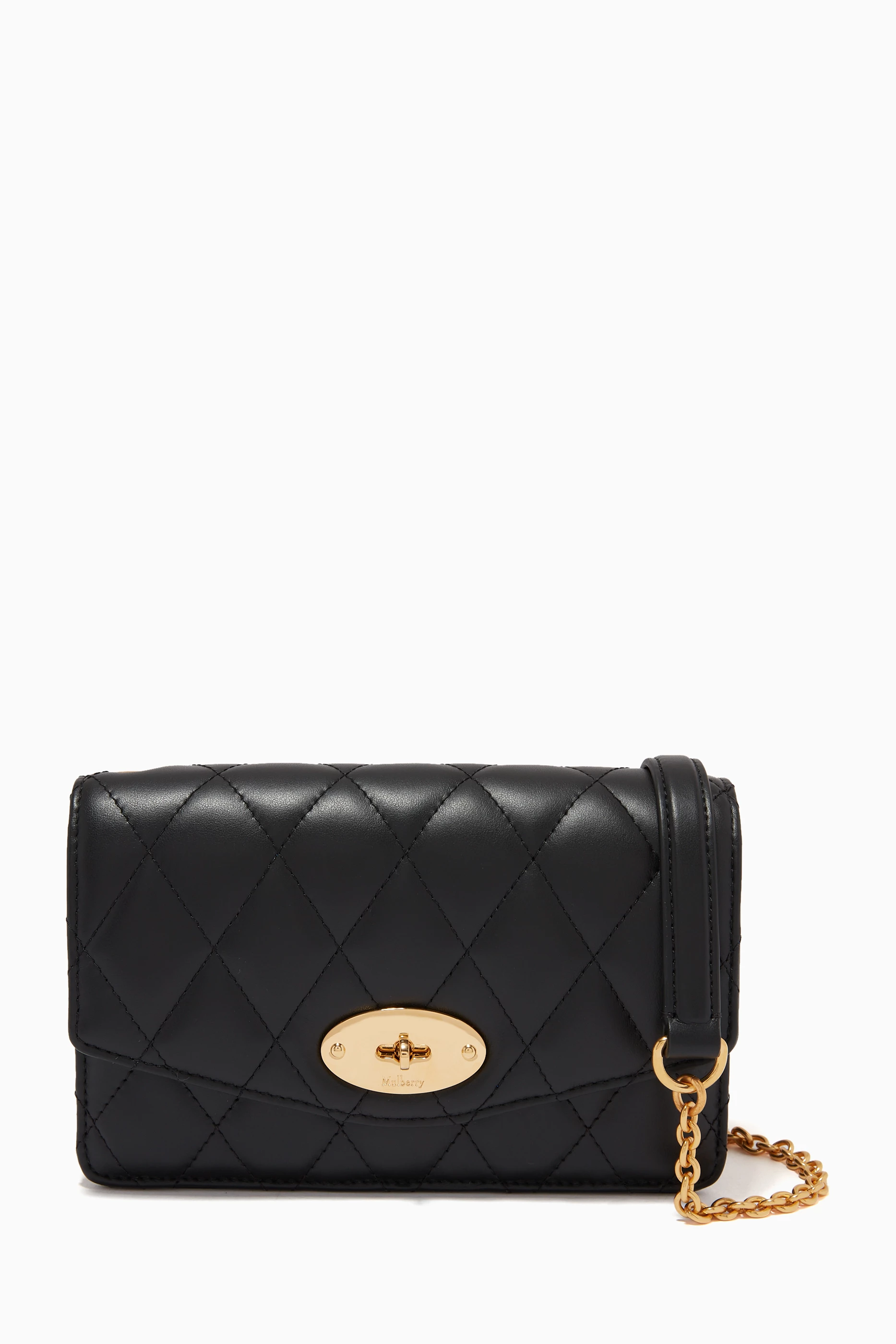 Mulberry black quilted darley store