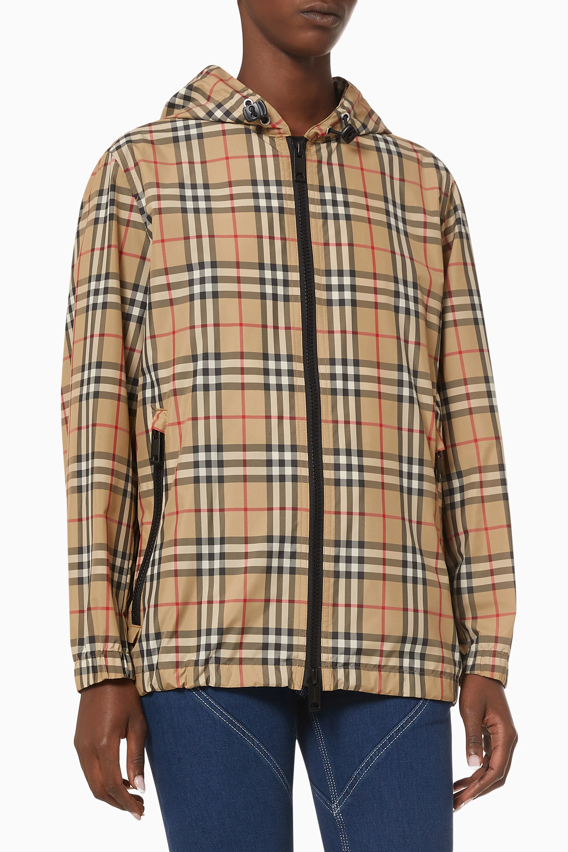Burberry outlet check jacket