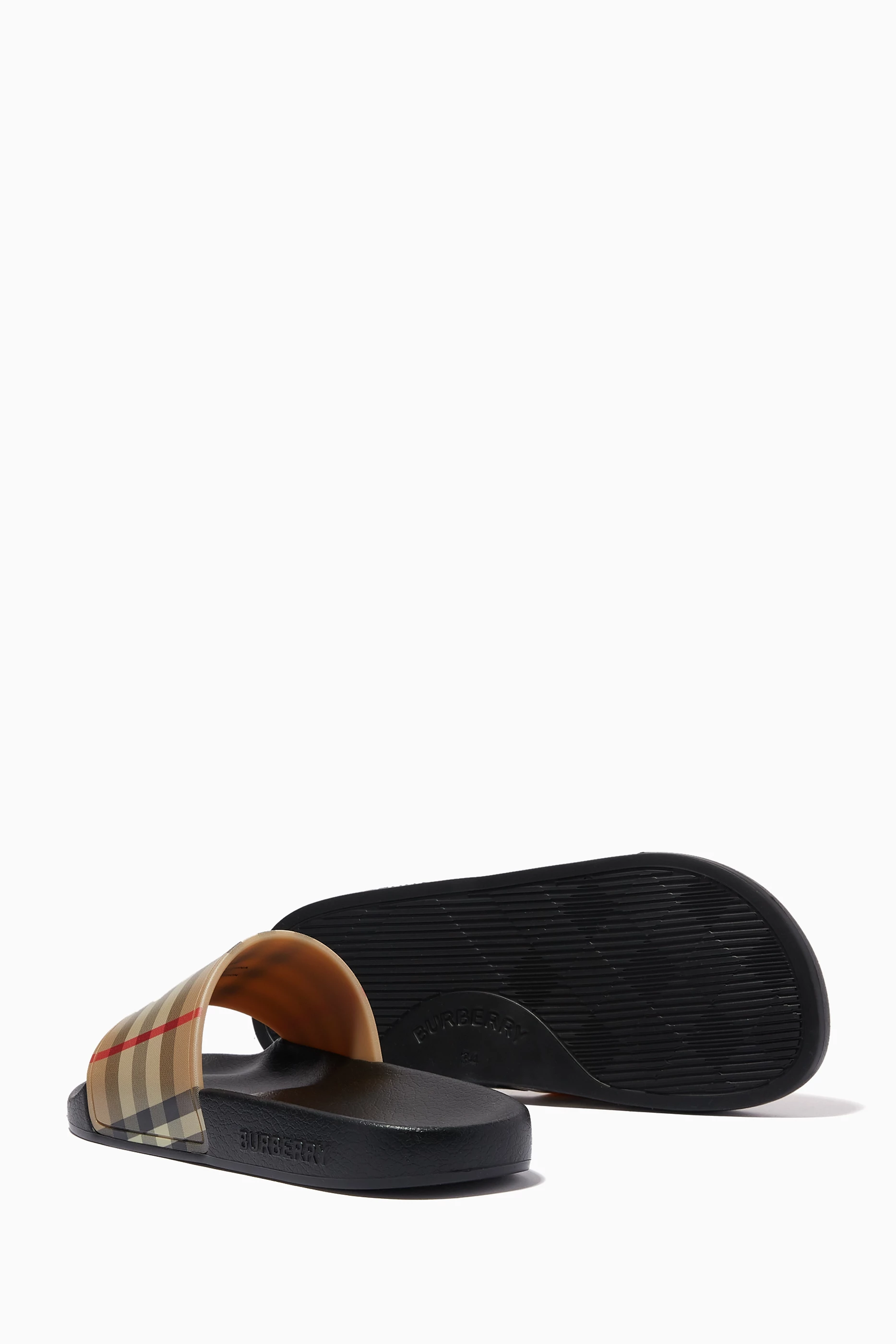 Burberry vintage hot sale slides