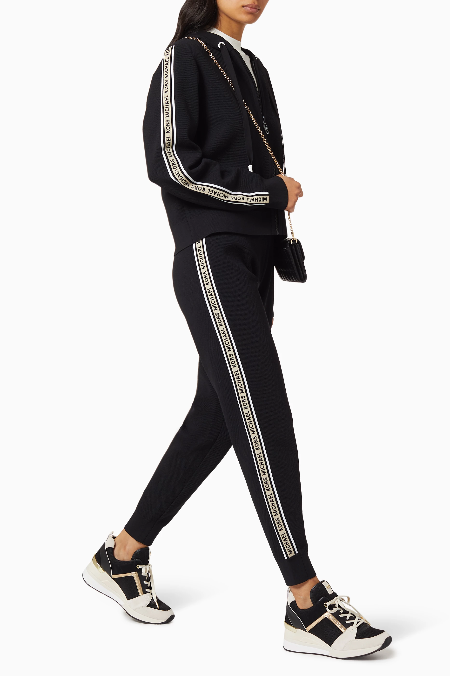 Buy Michael Kors Multicolour Logo-tape Leggings in Stretch-nylon for Women  in Saudi