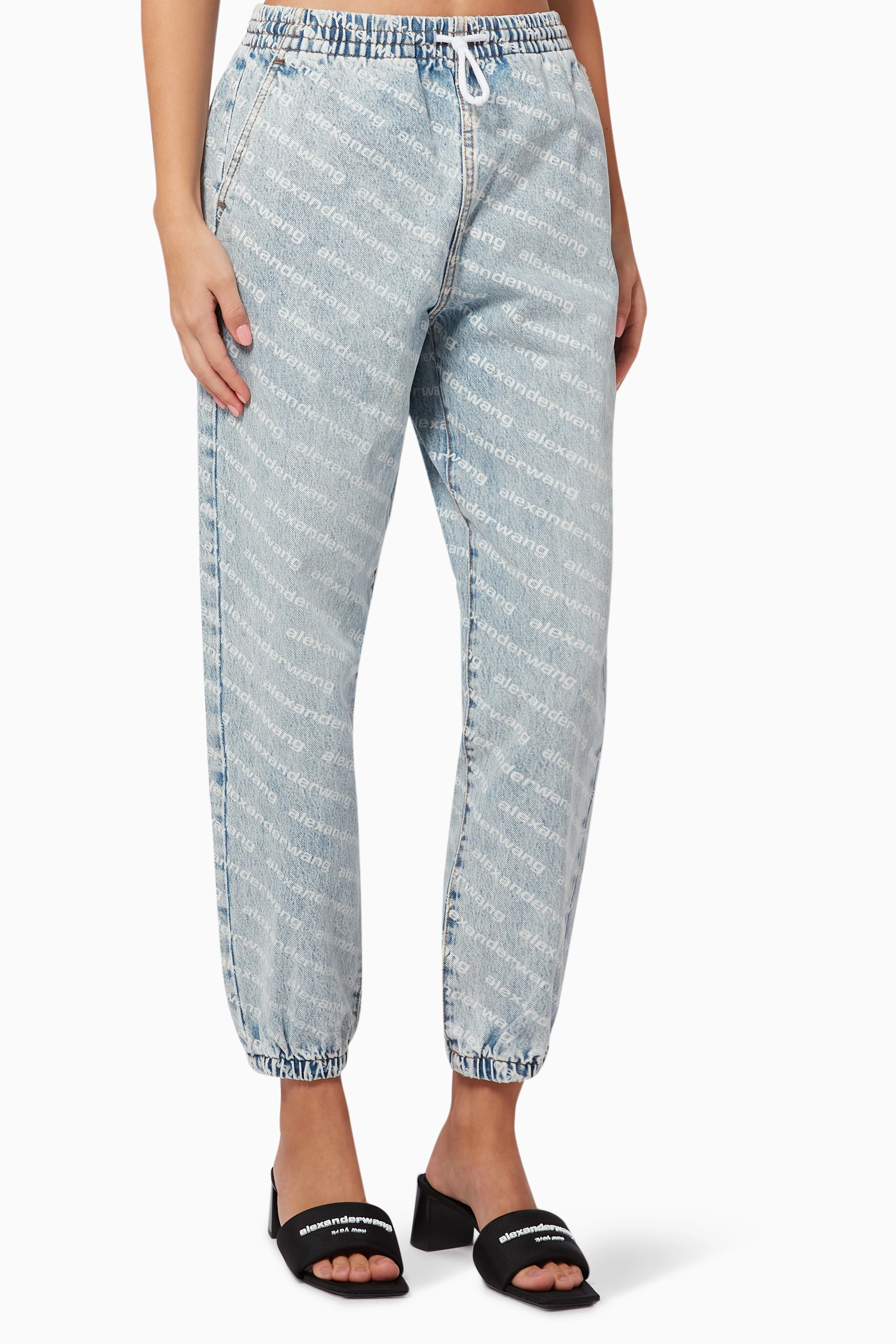 Alexander wang cheap denim joggers