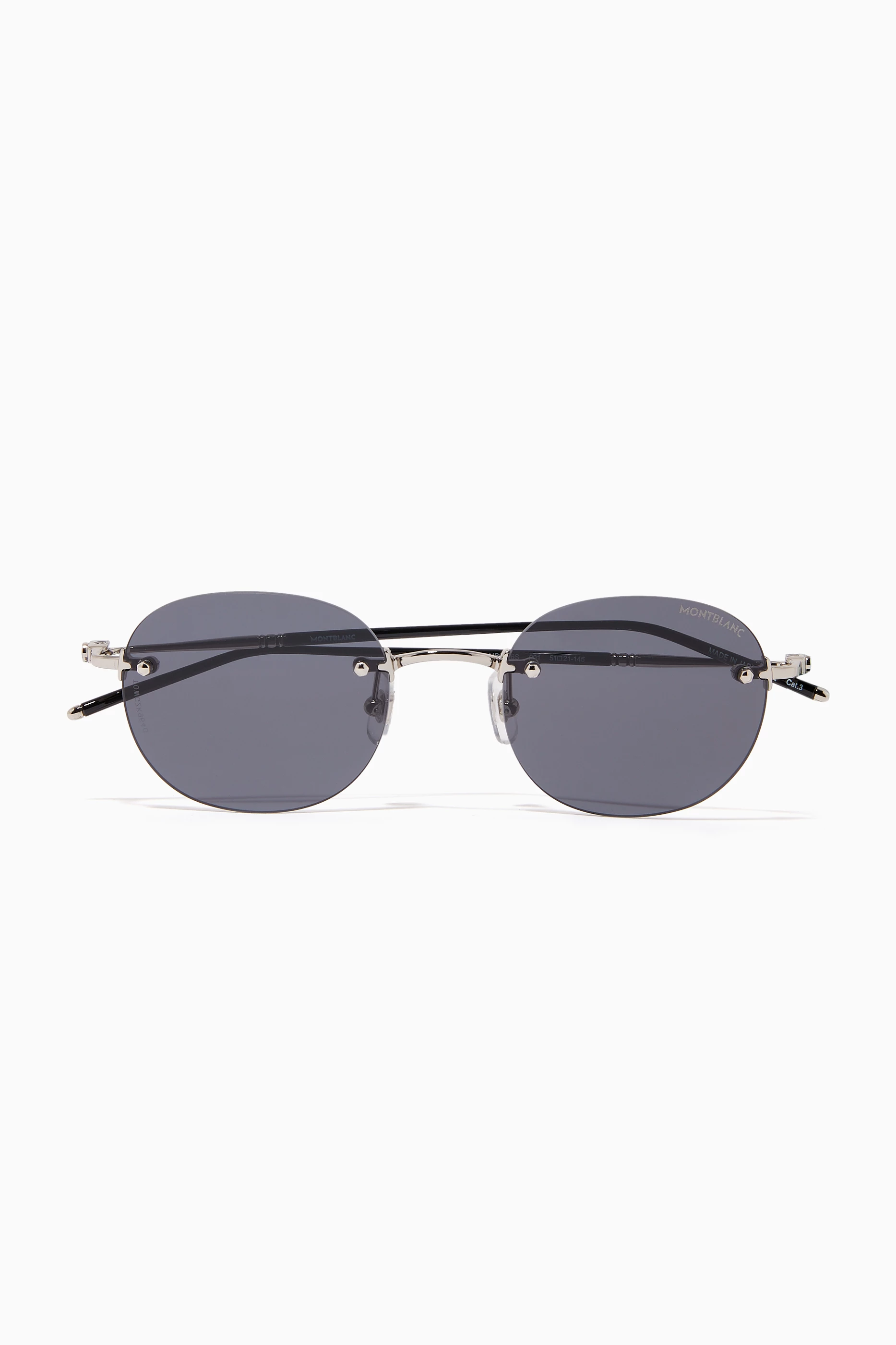 Frameless round sunglasses top