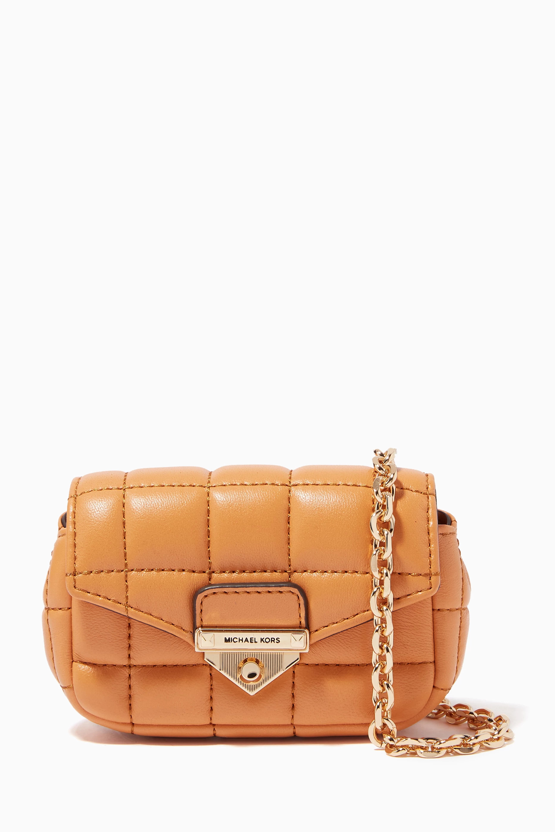 Soho quilted leather bag charm Clearance