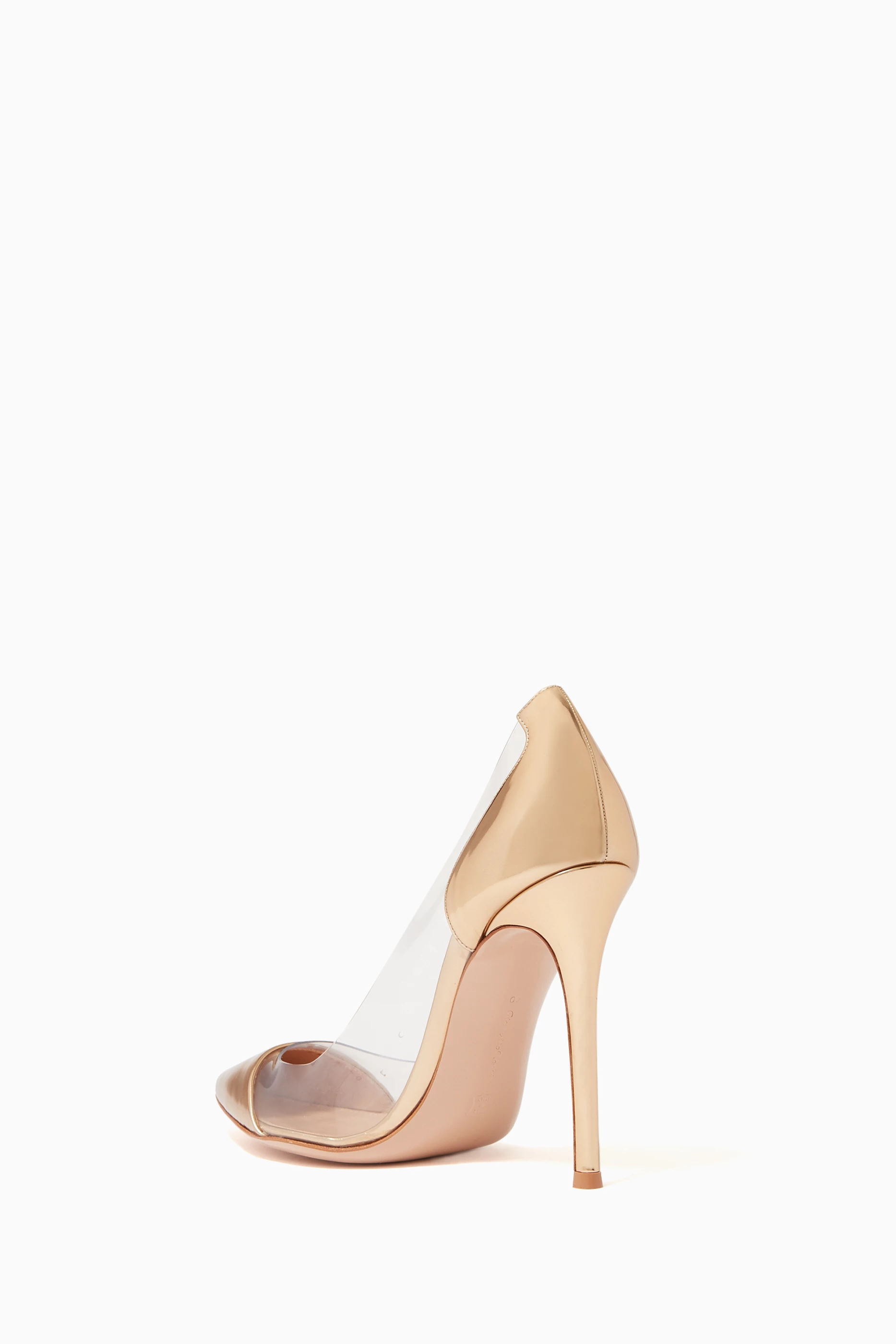 Gold gianvito rossi plexi shop
