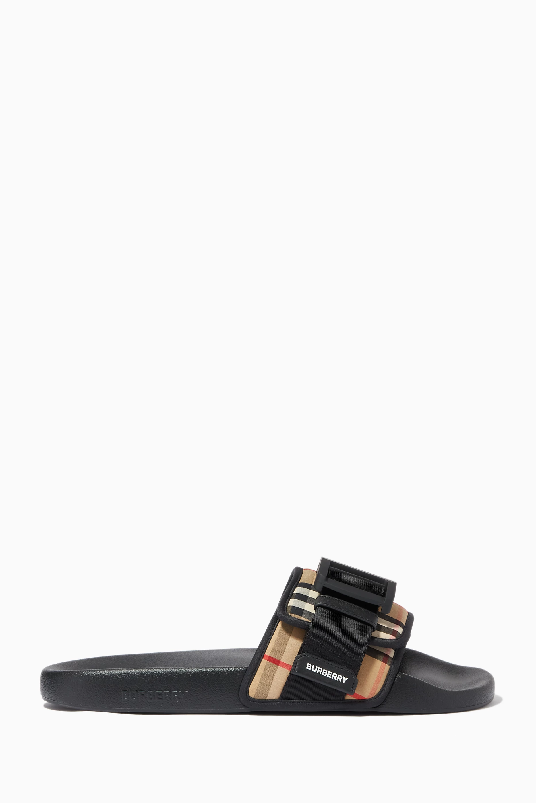 Mens burberry on sale slides