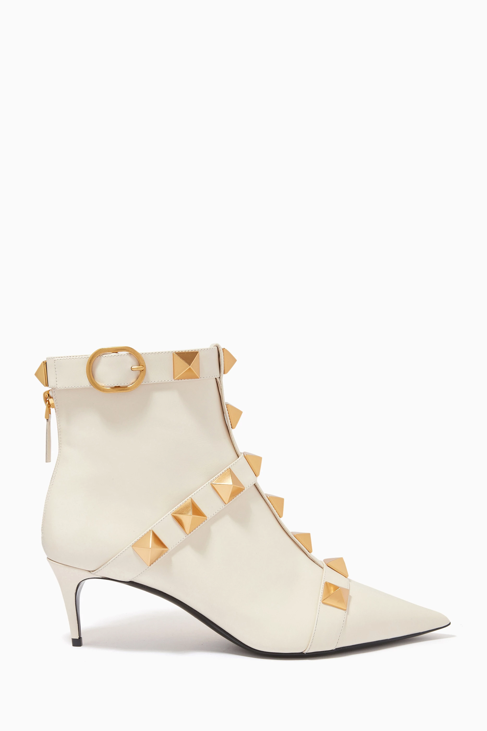 Buy Valentino Garavani White Valentino Garavani Roman Stud Boots