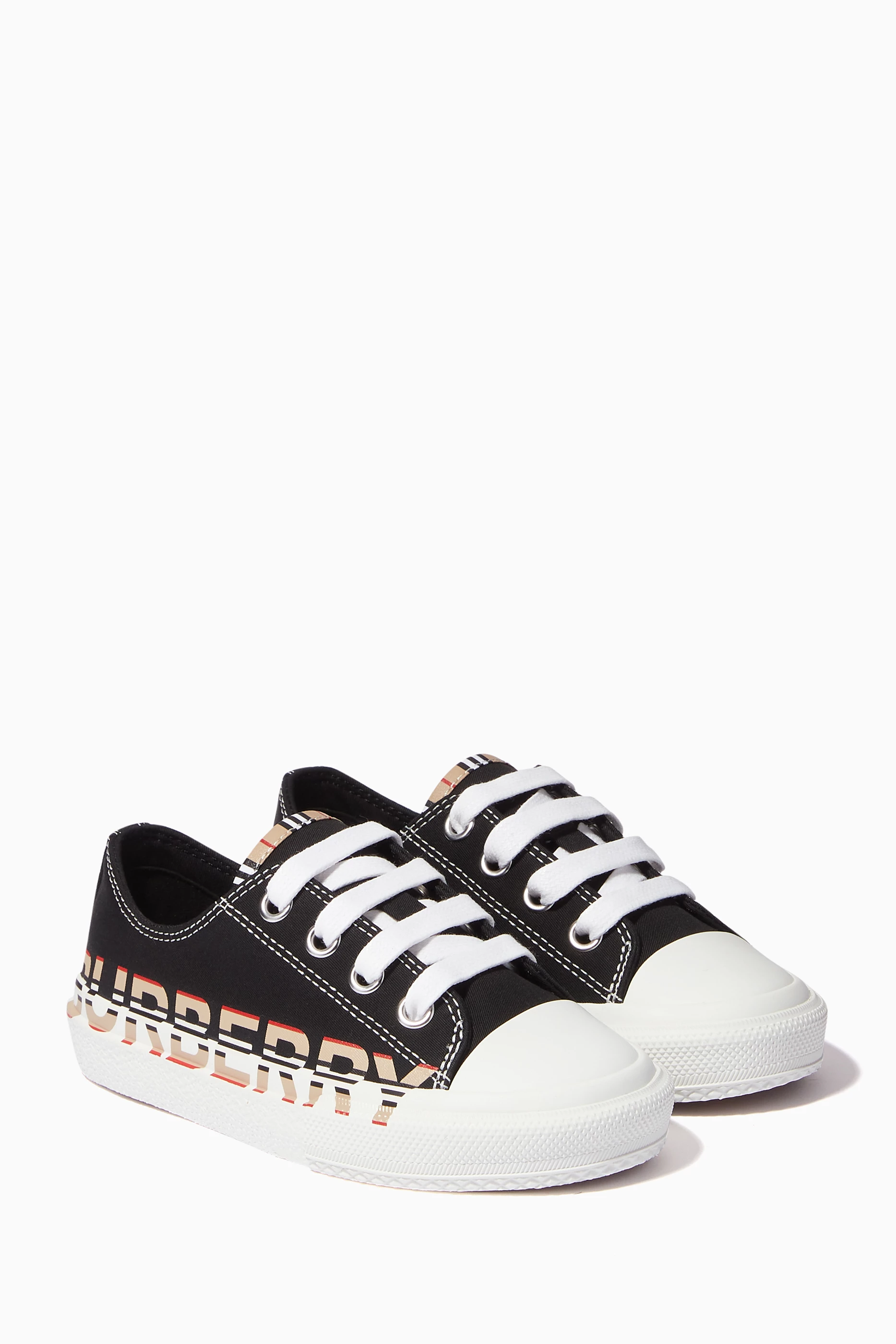 Burberry shoes kids shop black