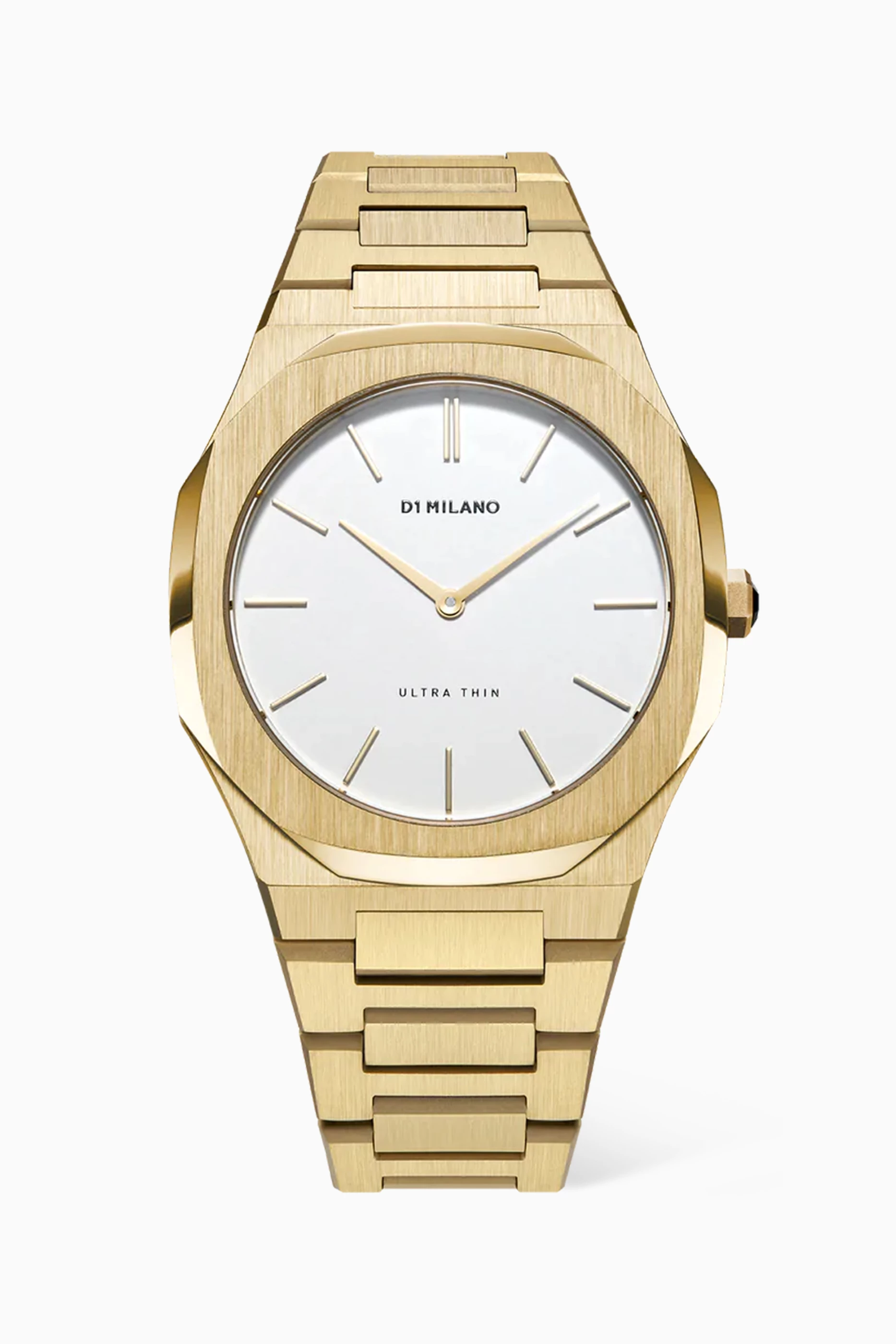 Buy D1 Milano White Ultra Thin Bracelet Quartz Stainless Steel