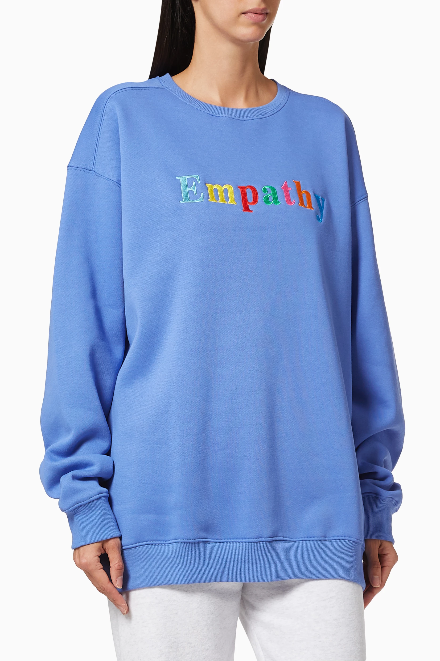 Buy The Mayfair Group Blue Empathy Always Sweatshirt in Cotton Terry for  WOMEN in Saudi | Ounass