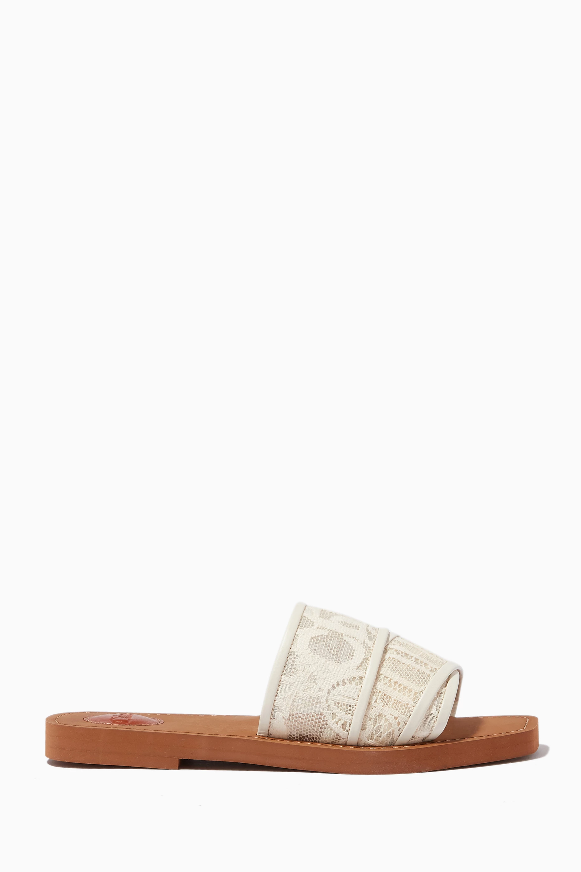 Chloe white cheap sandals