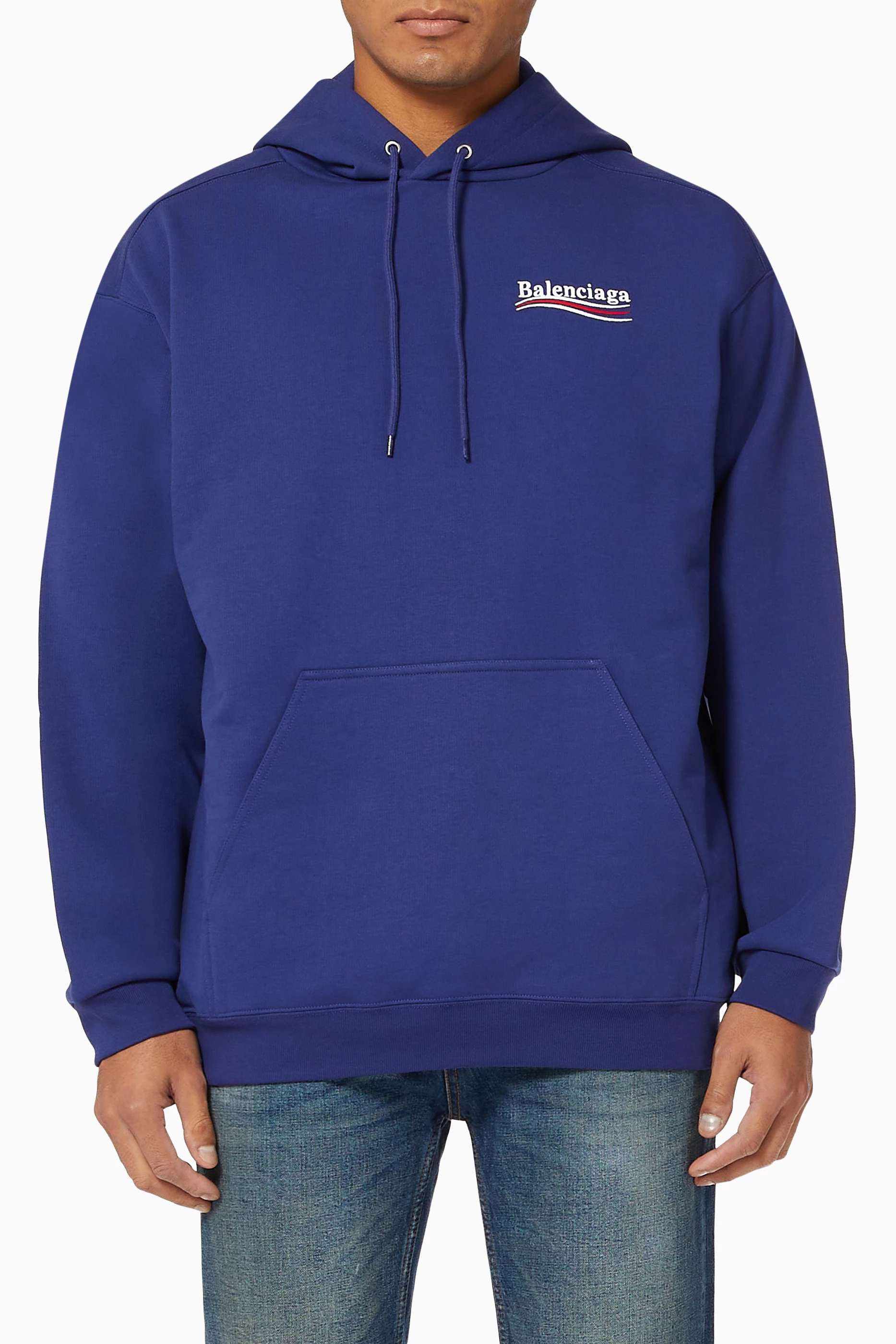 Balenciaga campaign hoodie blue sale