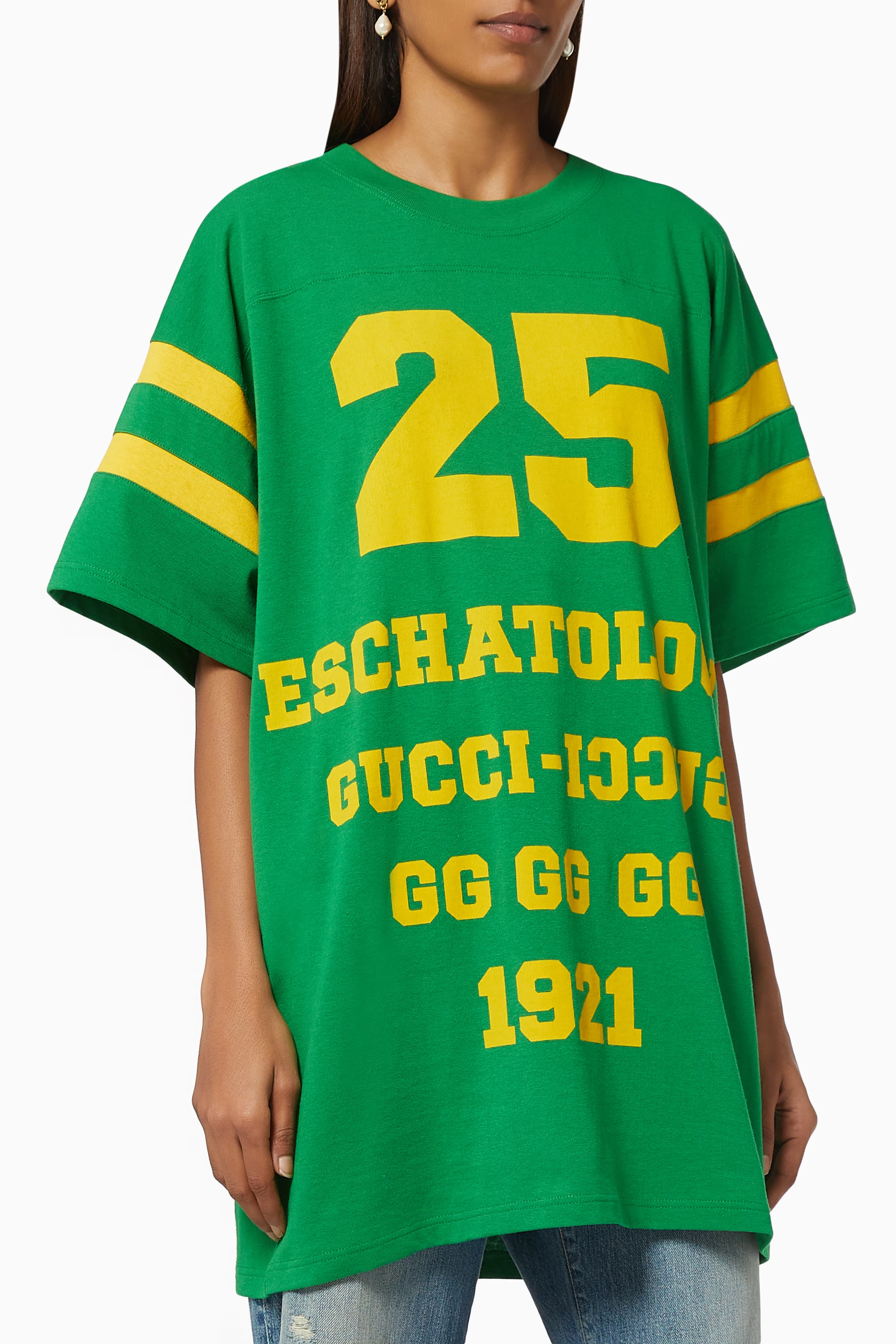 Buy Gucci Green Gucci Eschatology Blind for Love T shirt for