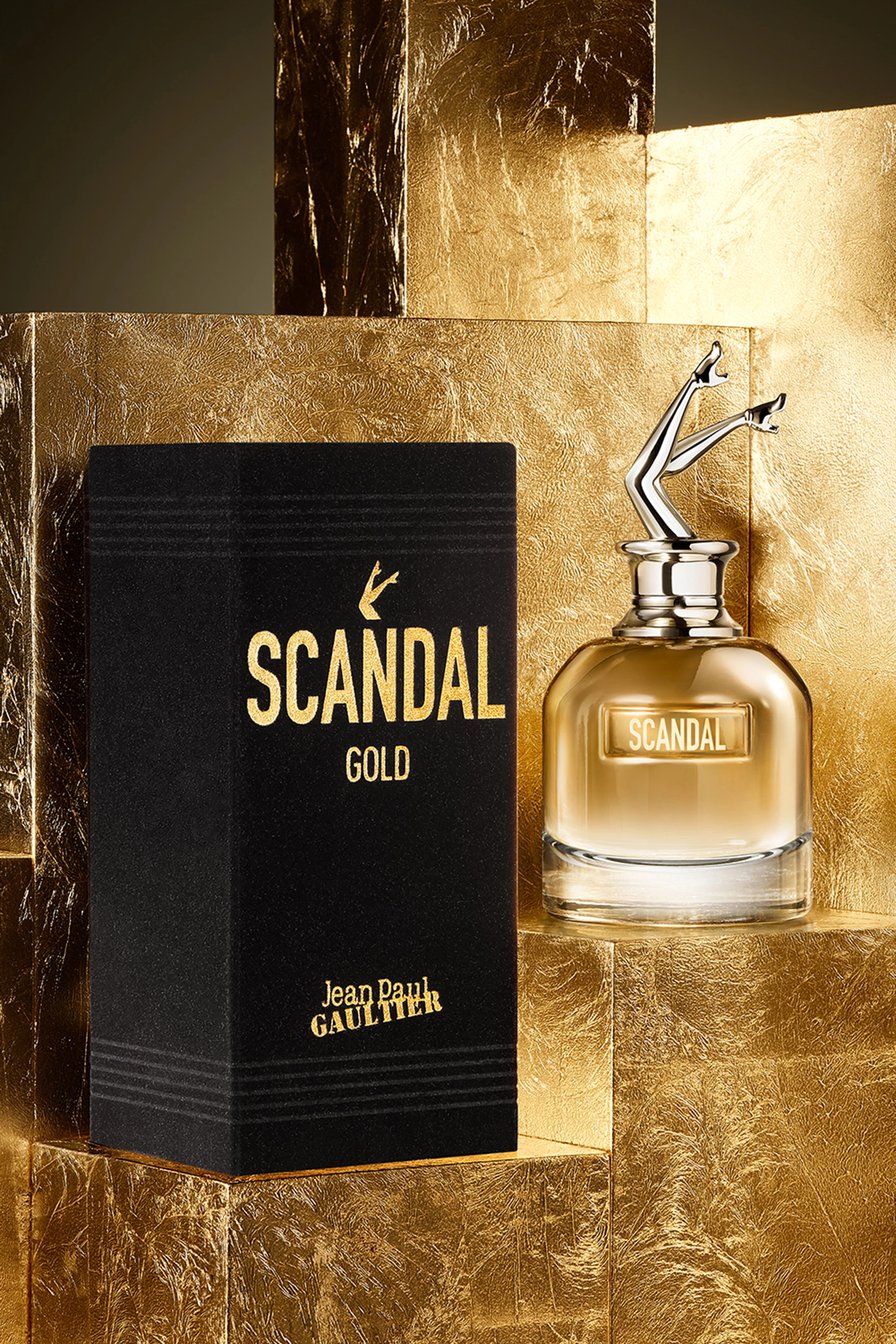 Jean paul gaultier gold perfume top