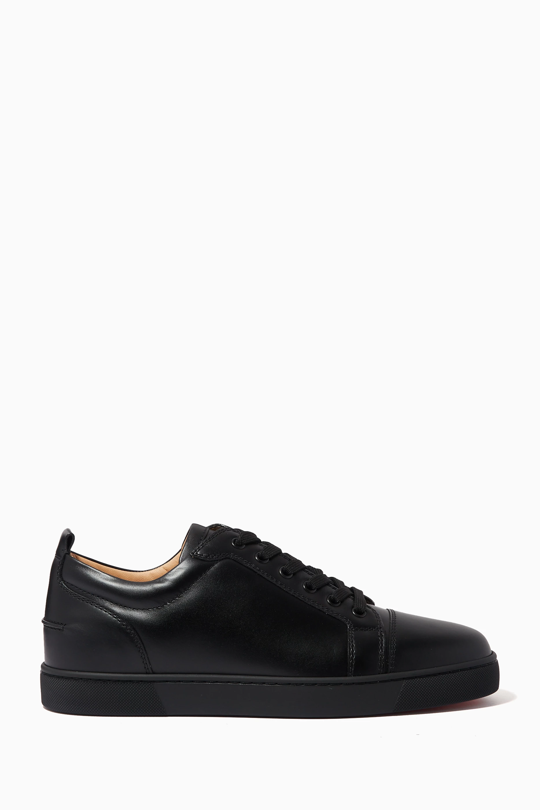 Buy Christian Louboutin Black Louis Junior Sneakers in Calf