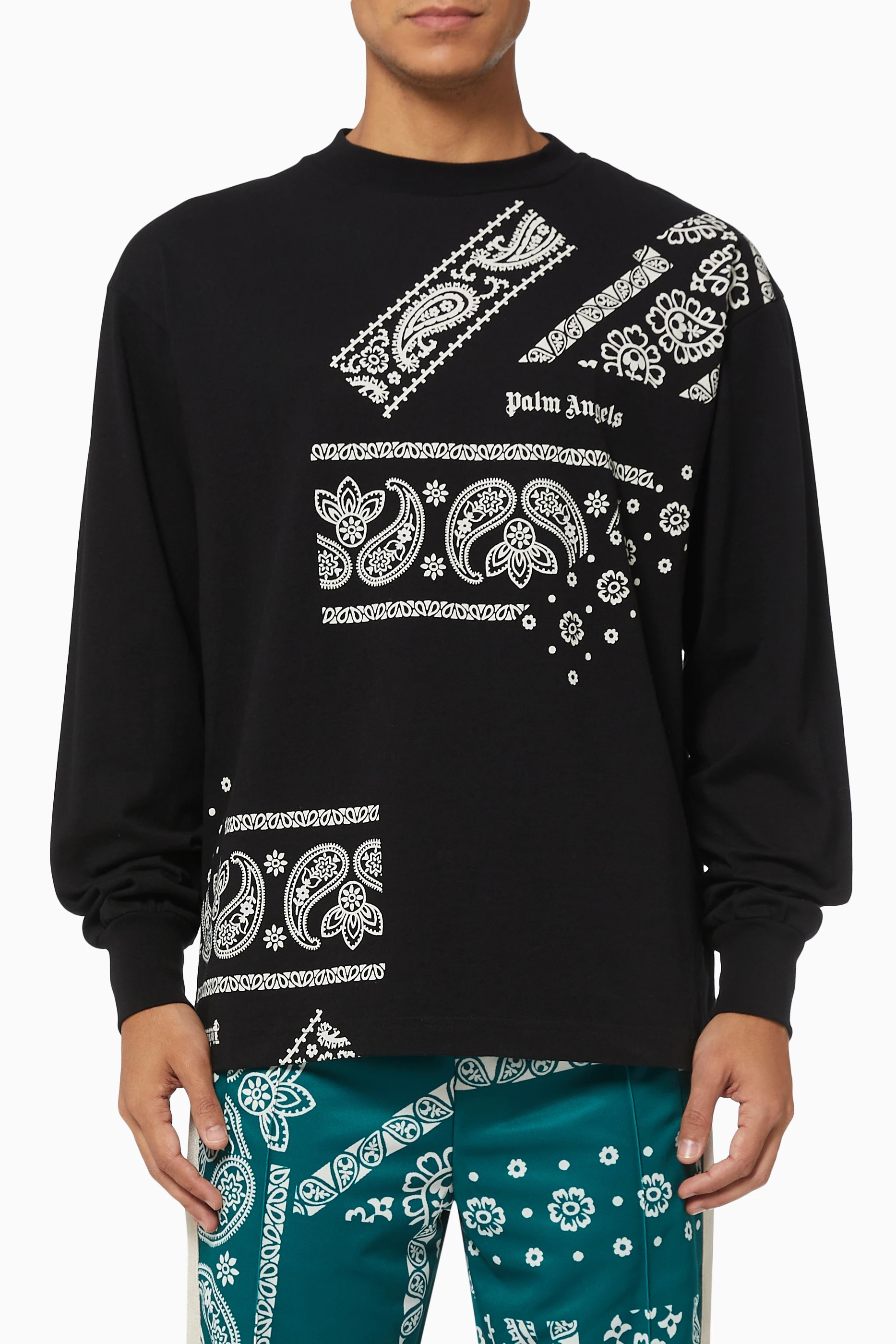 Palm angels bandana shirt new arrivals